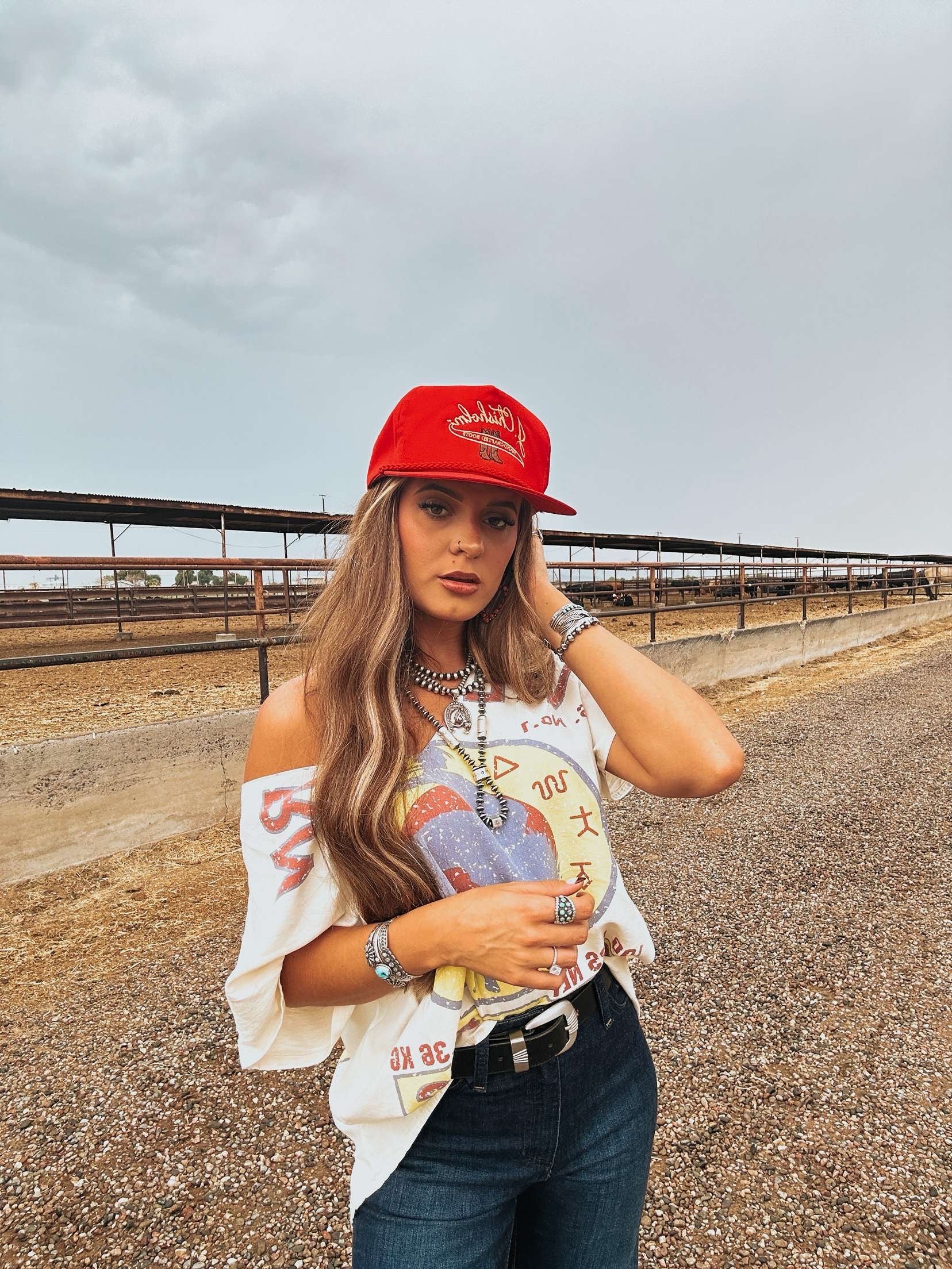 The Bronky Western Brand Top front & back graphic