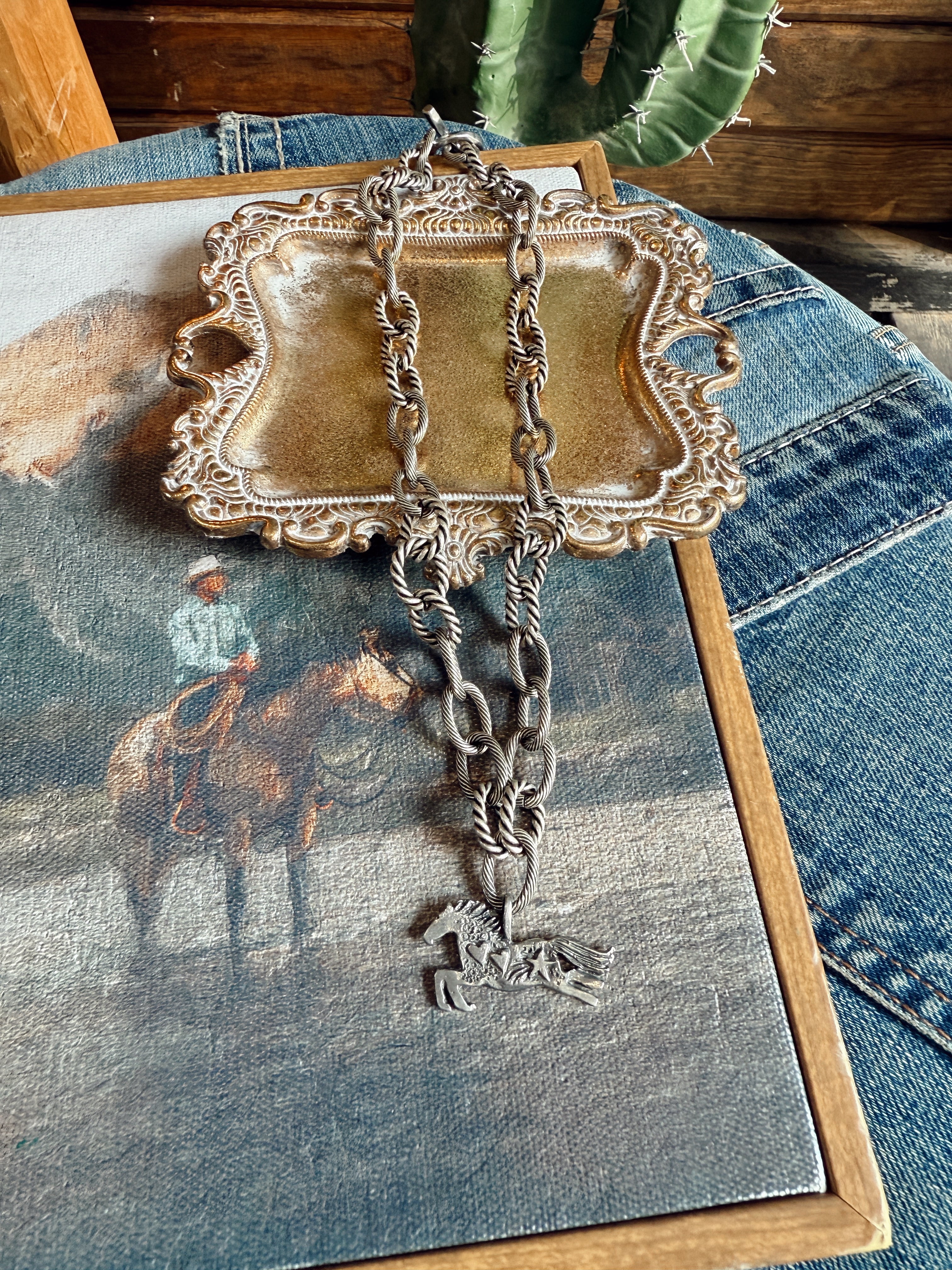 The Stardust Stallion Necklace