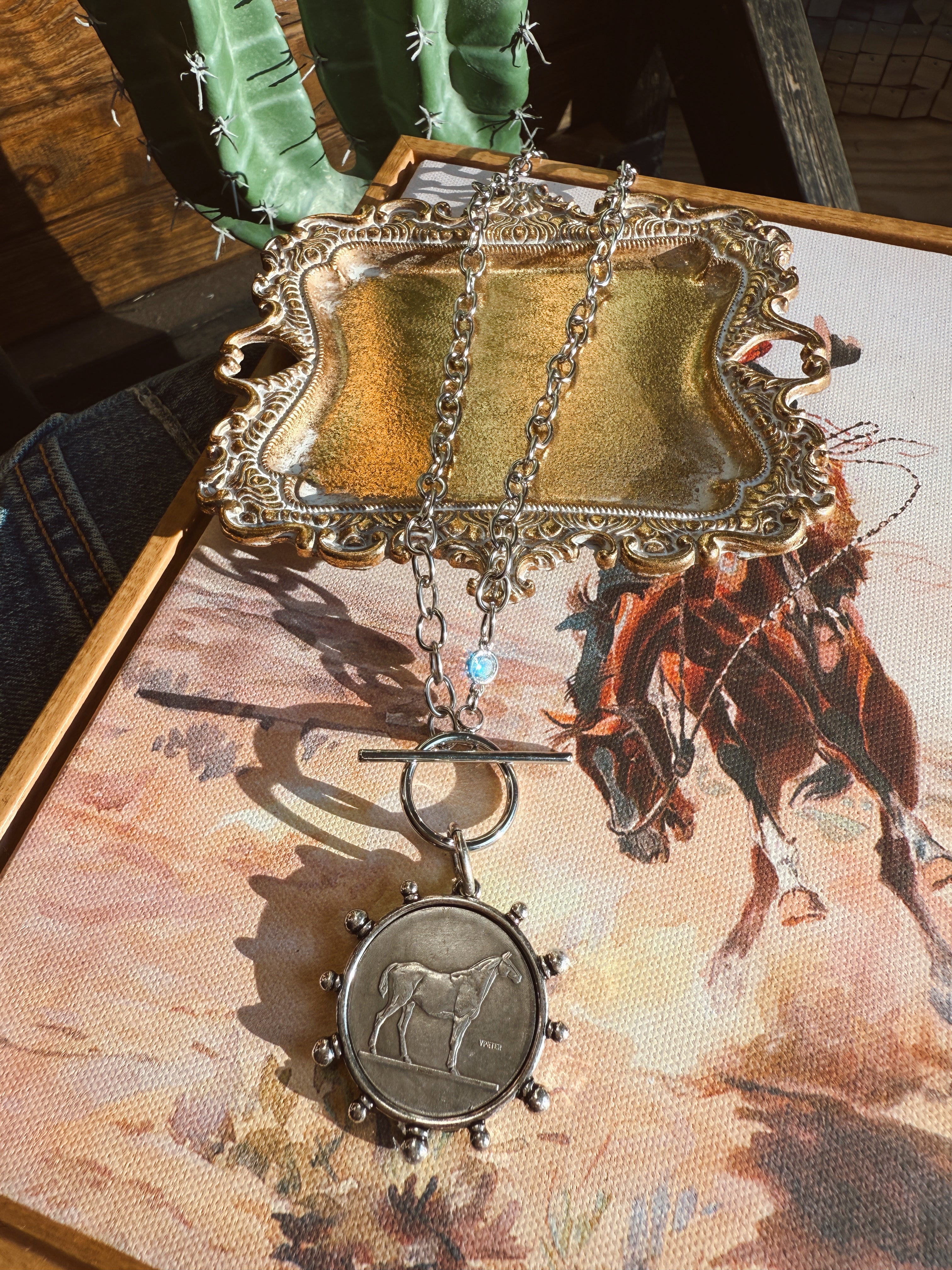 The Derby Coin Necklace - Silver