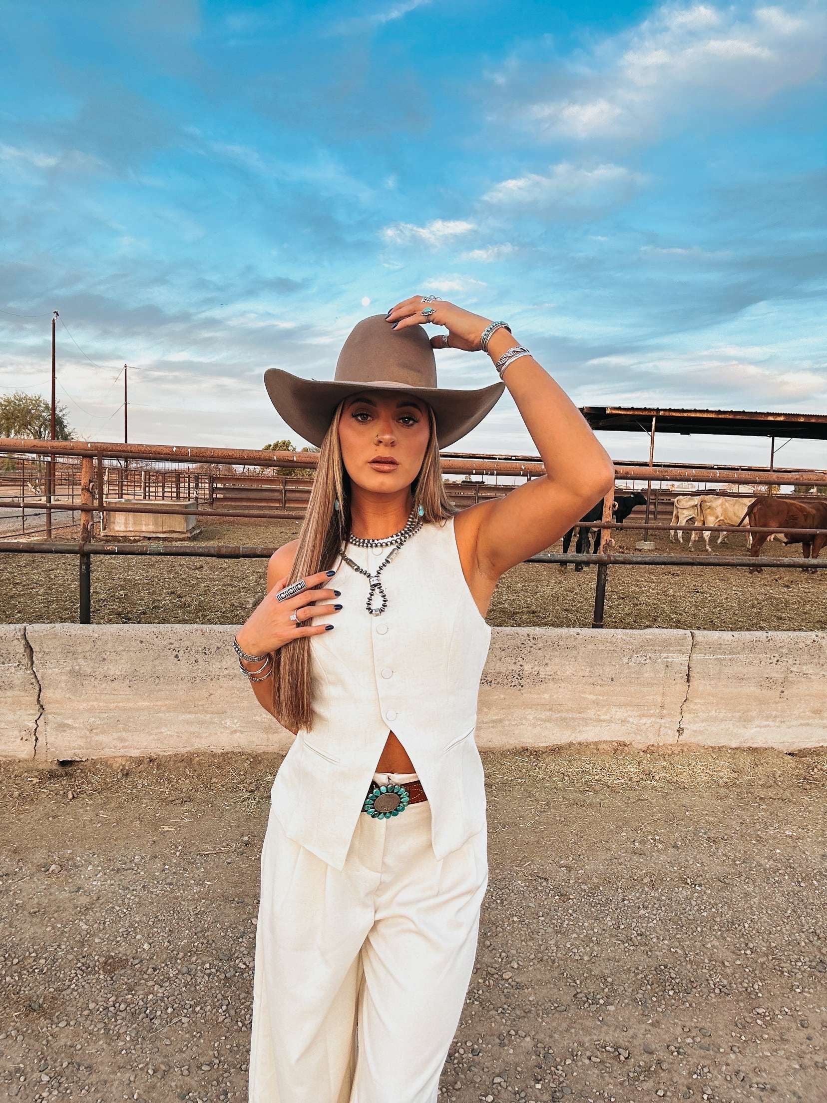 The Chantell Linen Vest