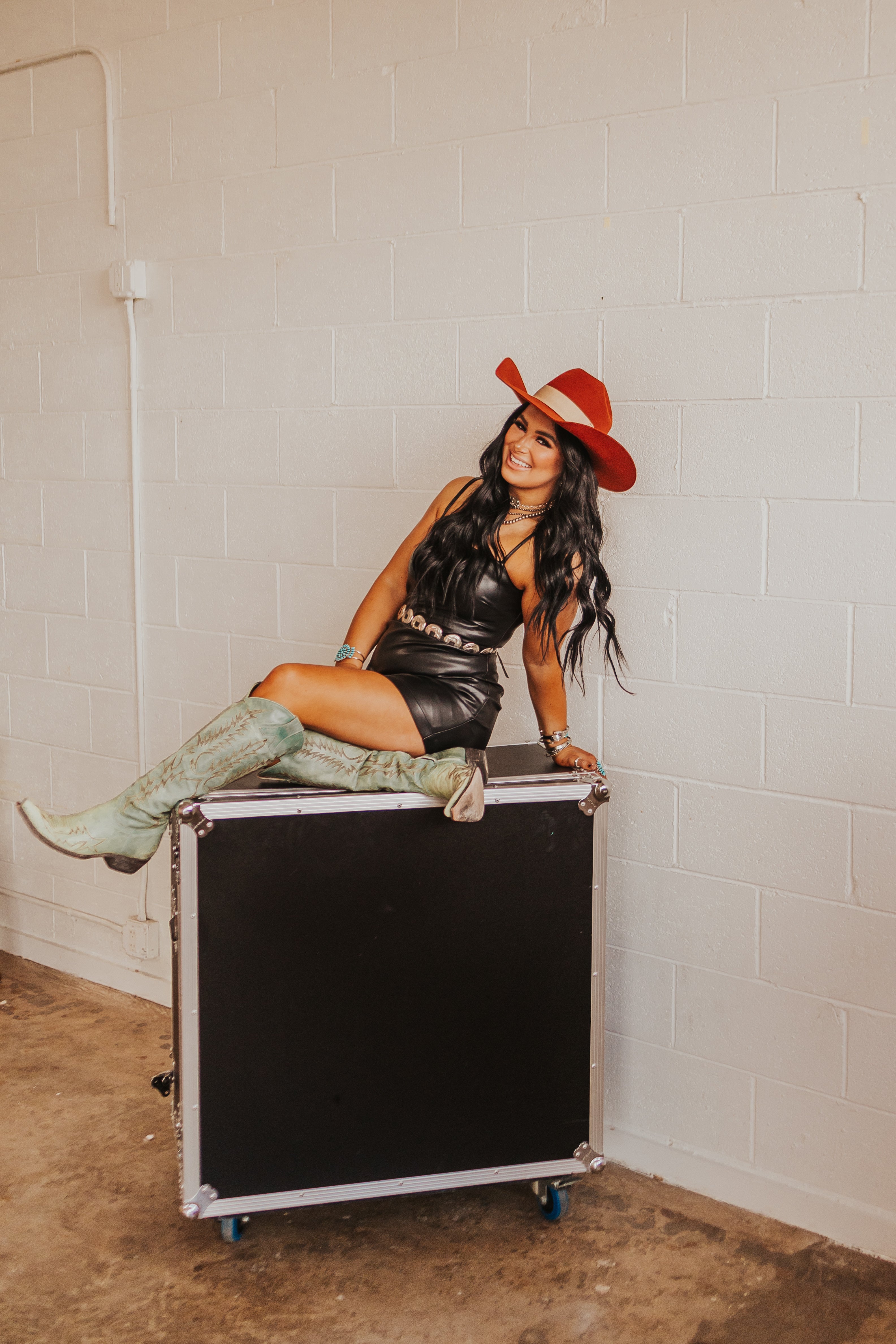 The Black Leather Dress - best seller