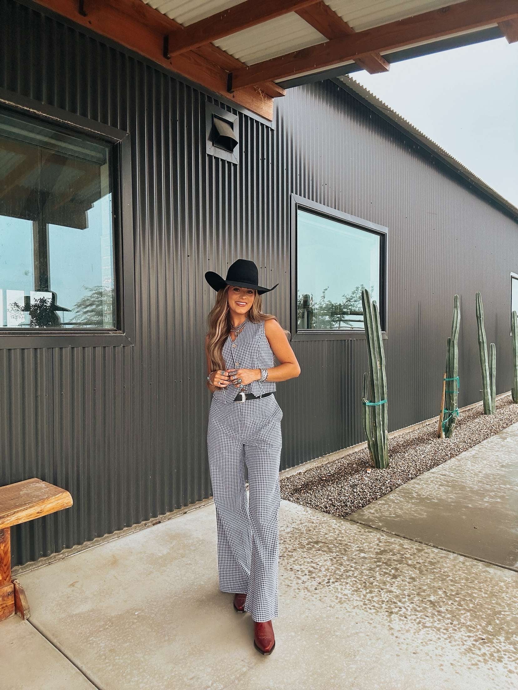 The Gingham Pant Set - best seller