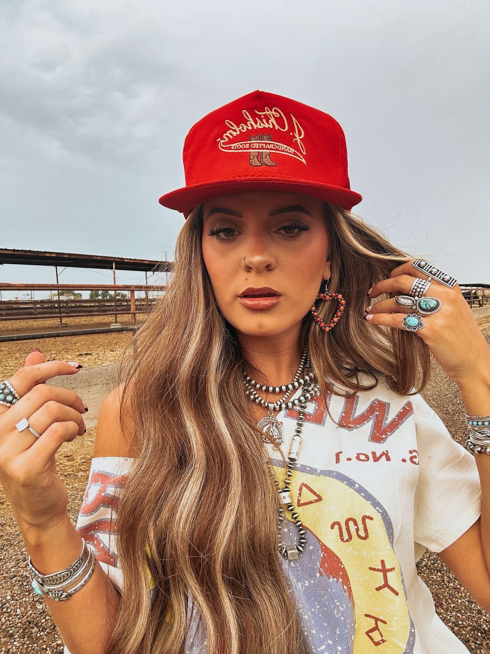 The Bronky Western Brand Top front & back graphic