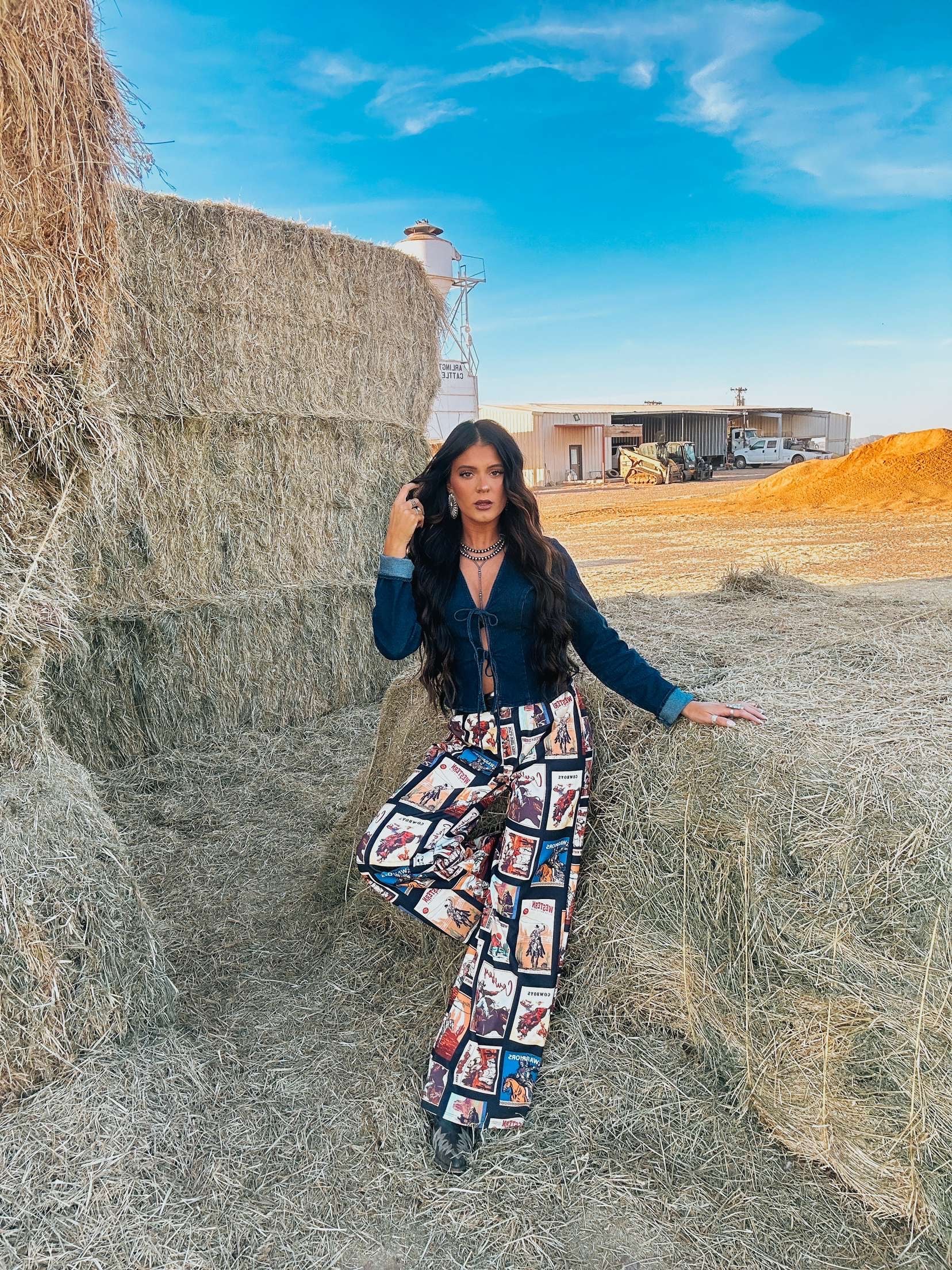 The Lasso Denim Top - best seller