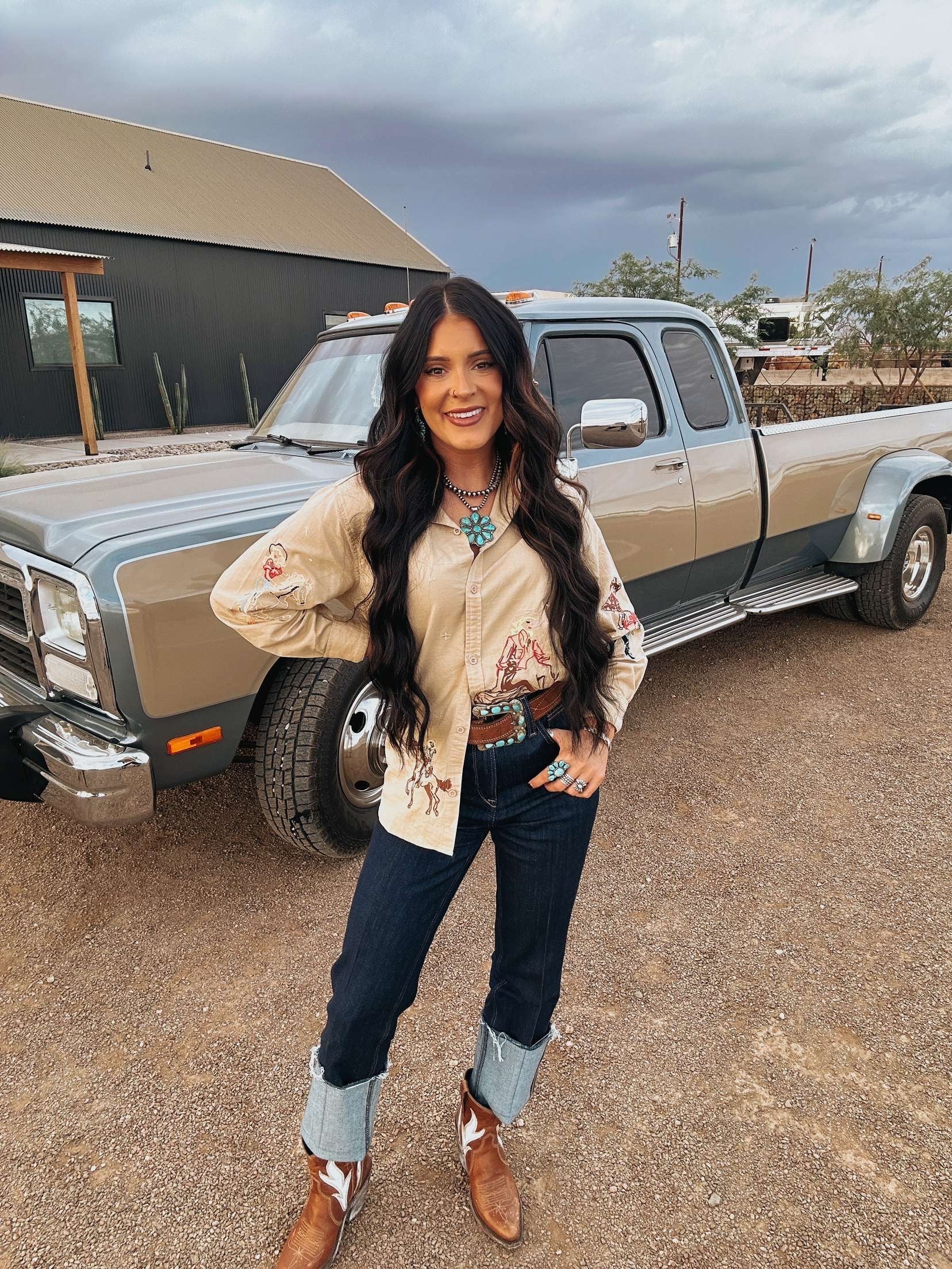 The Western Embroidered Top