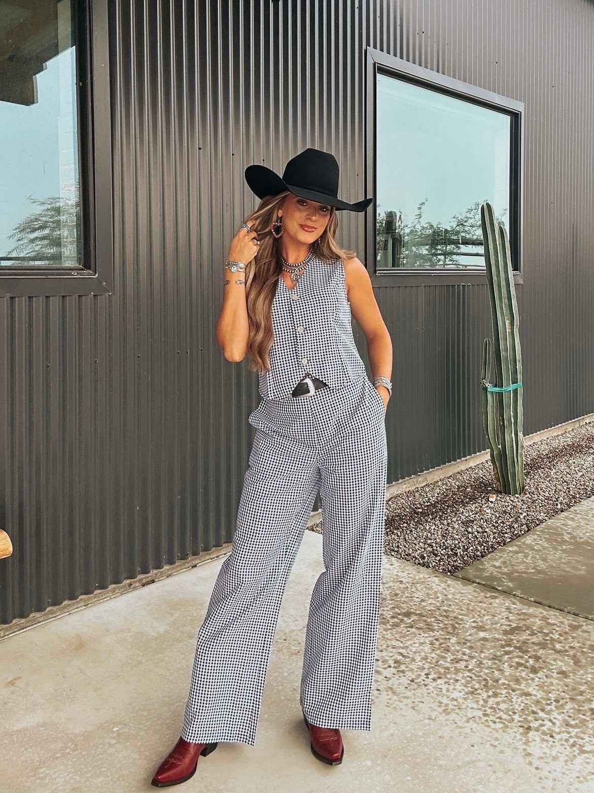 The Gingham Pant Set - best seller