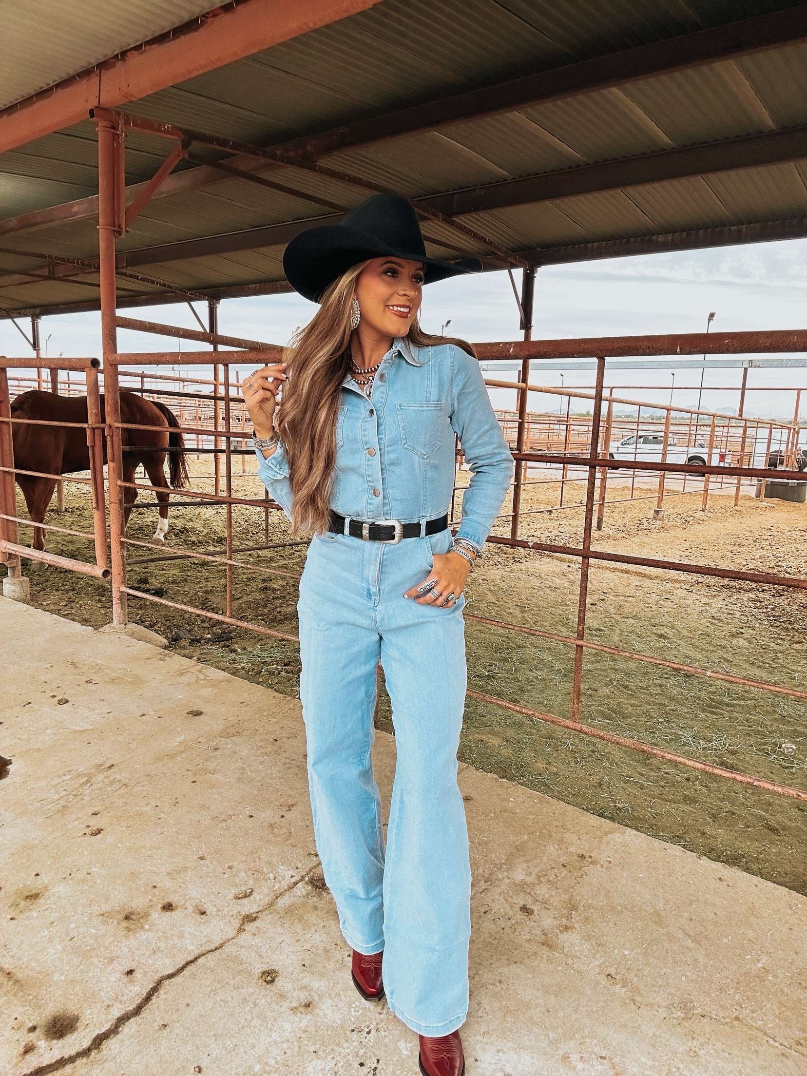 The Jamie Denim Jumpsuit - best seller