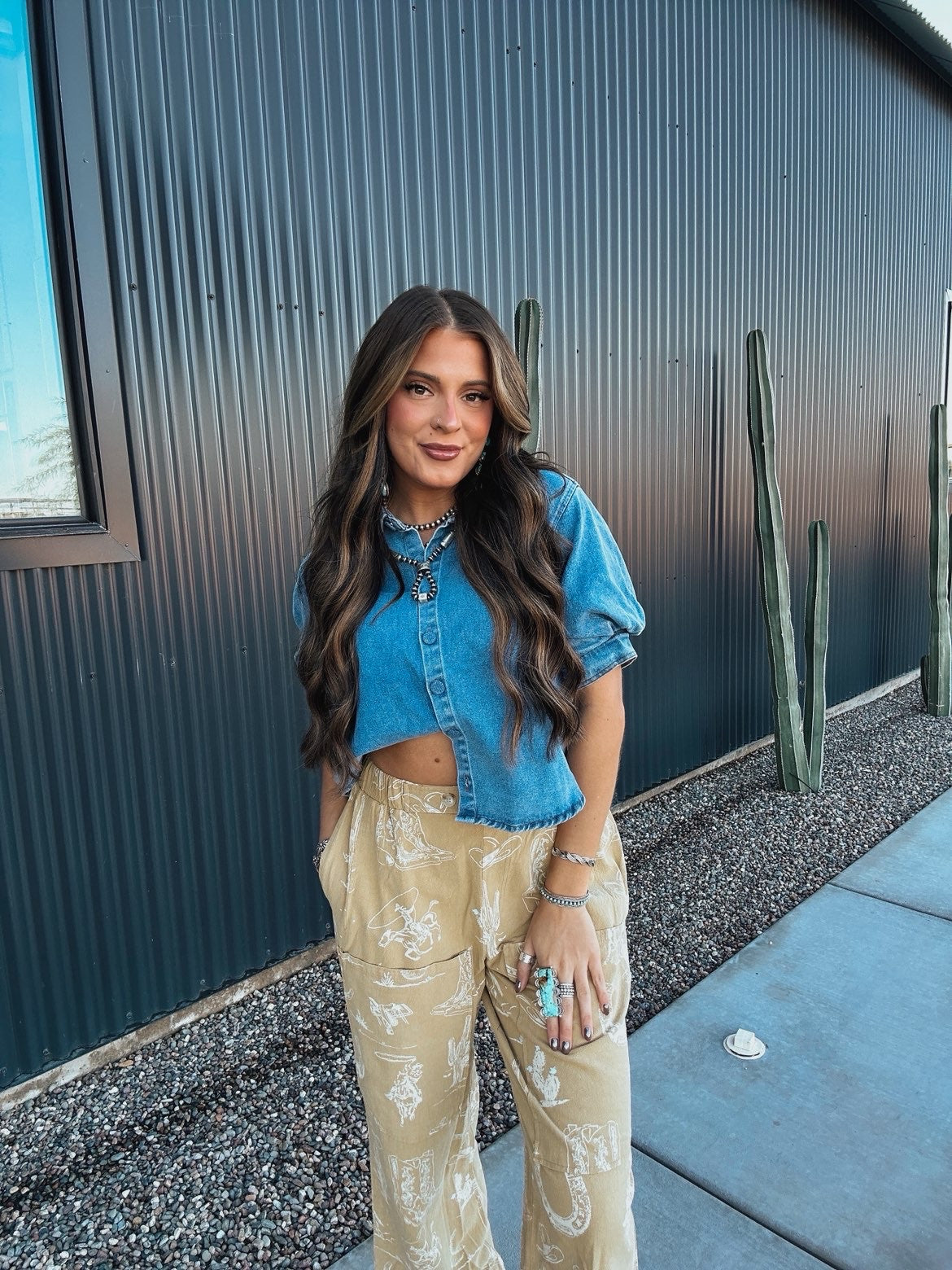 The Denim Bubble Top