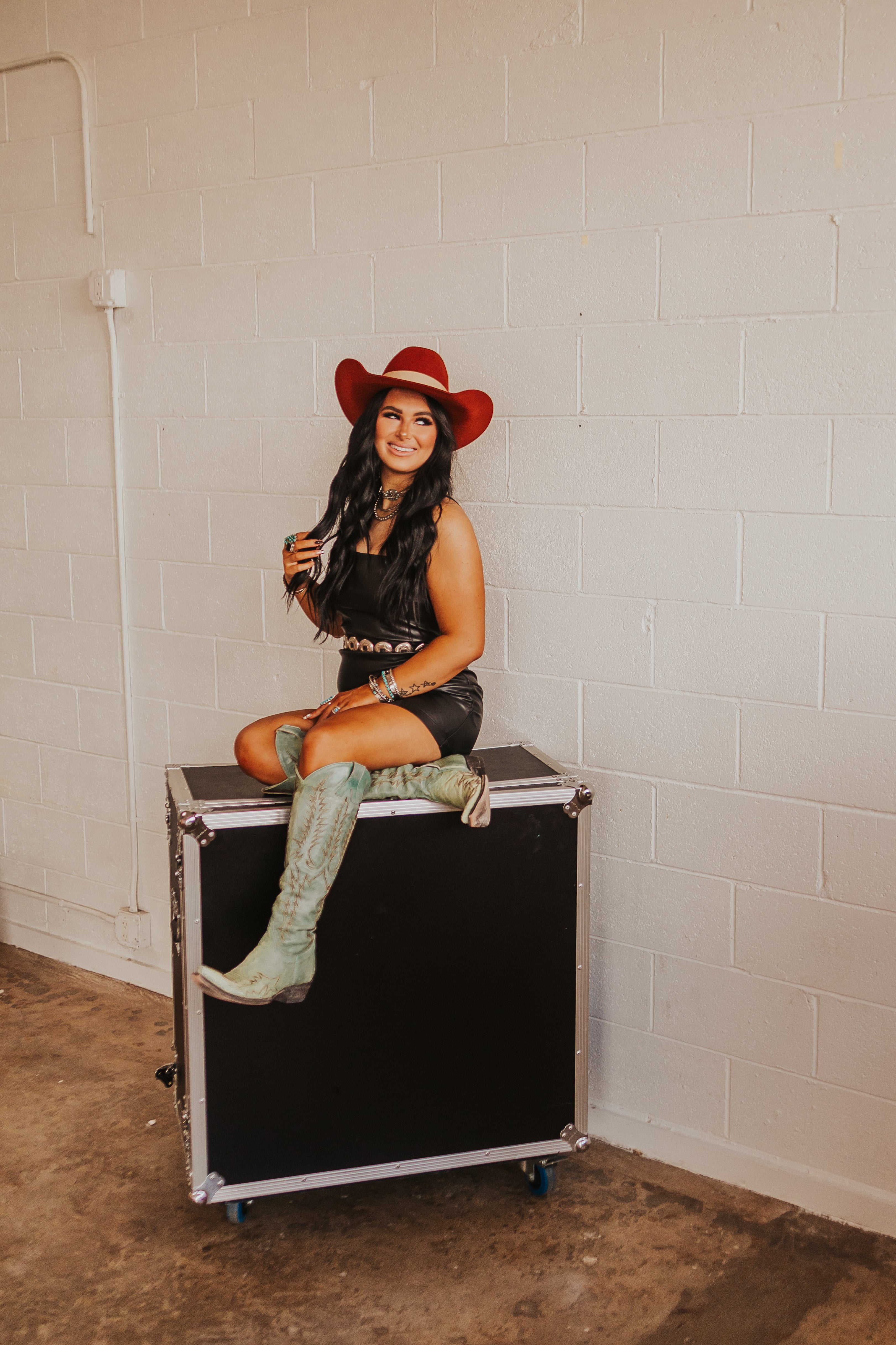 The Black Leather Dress - best seller