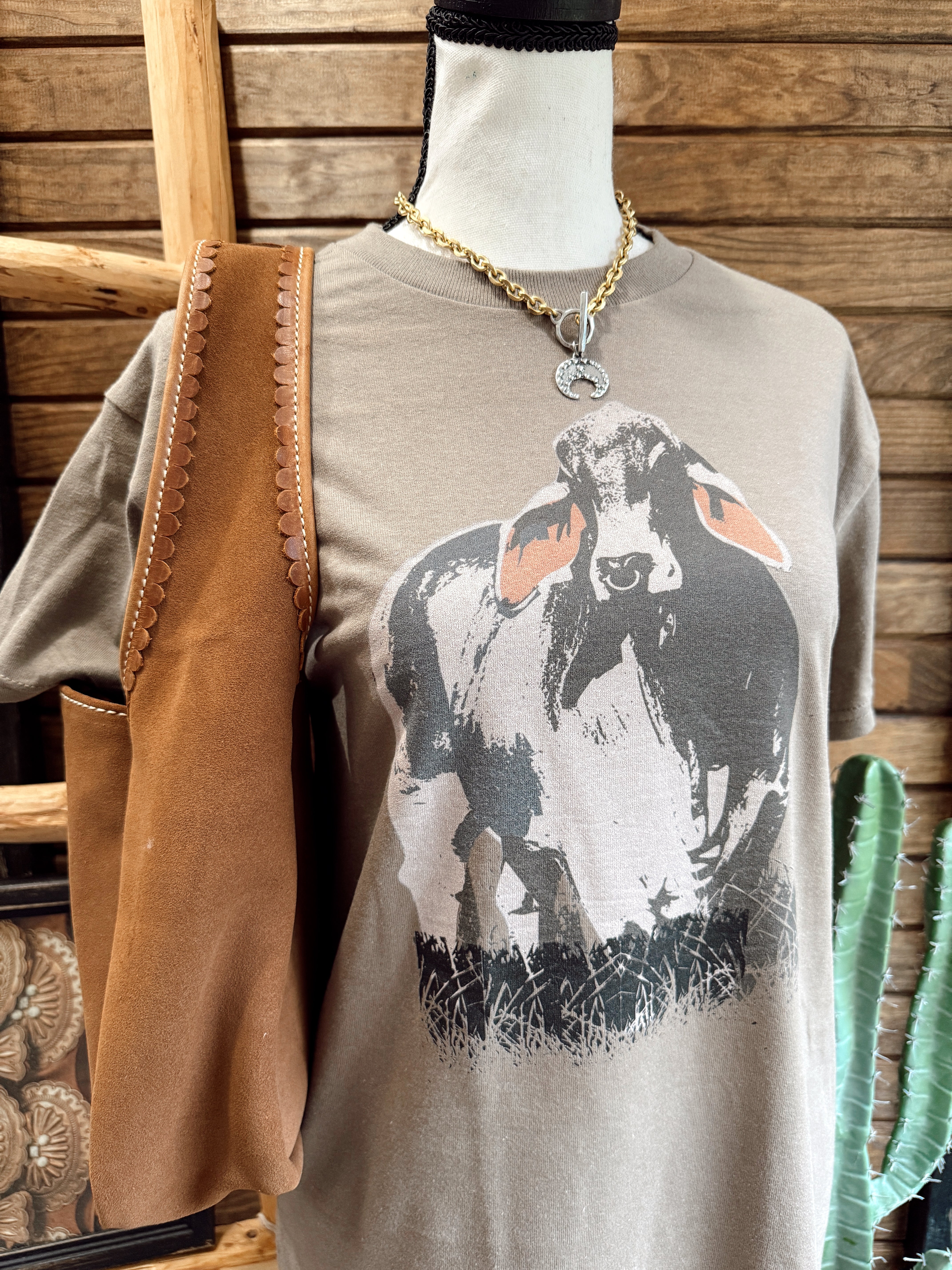 The Brahma Tee - Brown