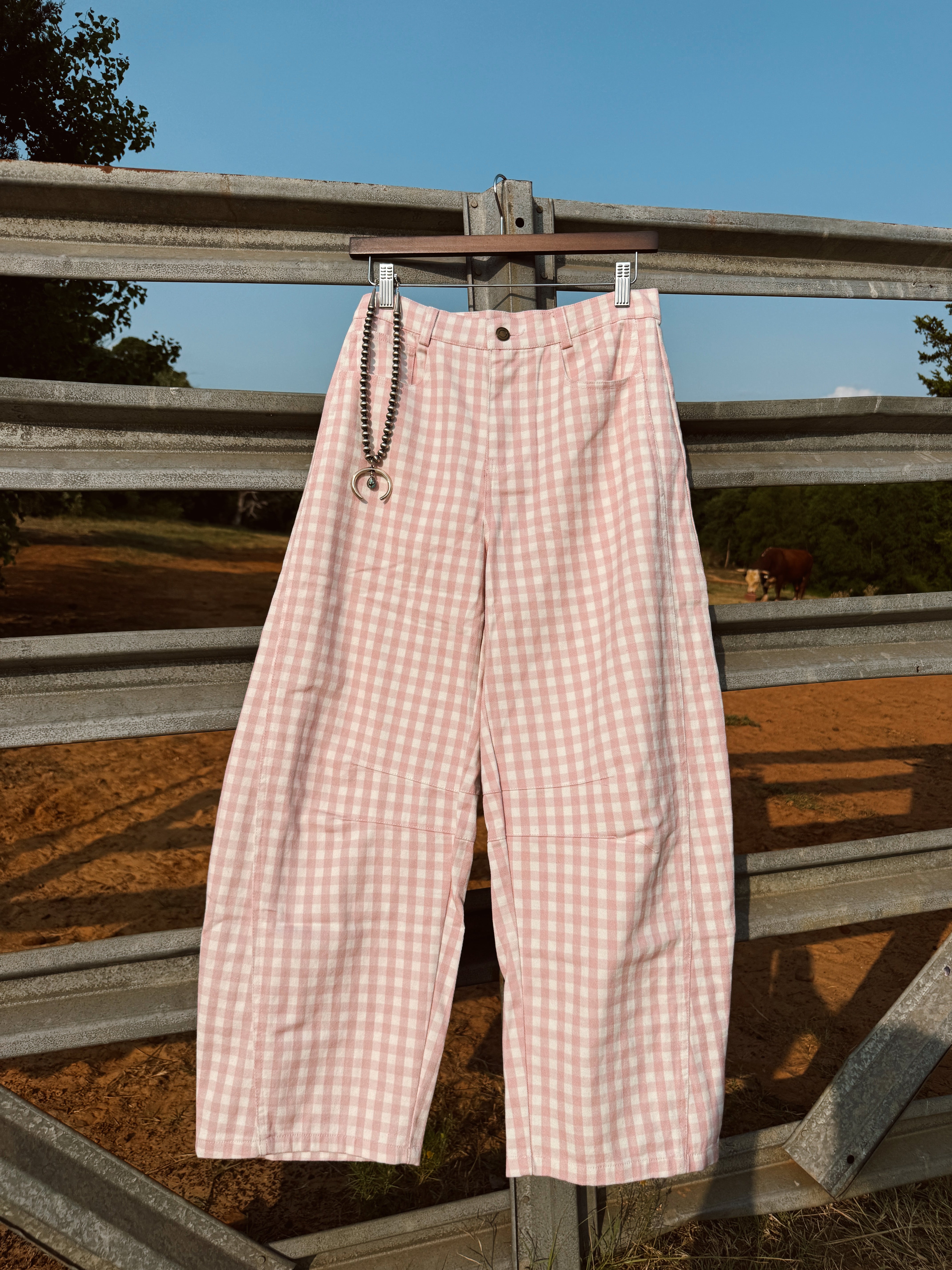 The Gingham Pants - Pink