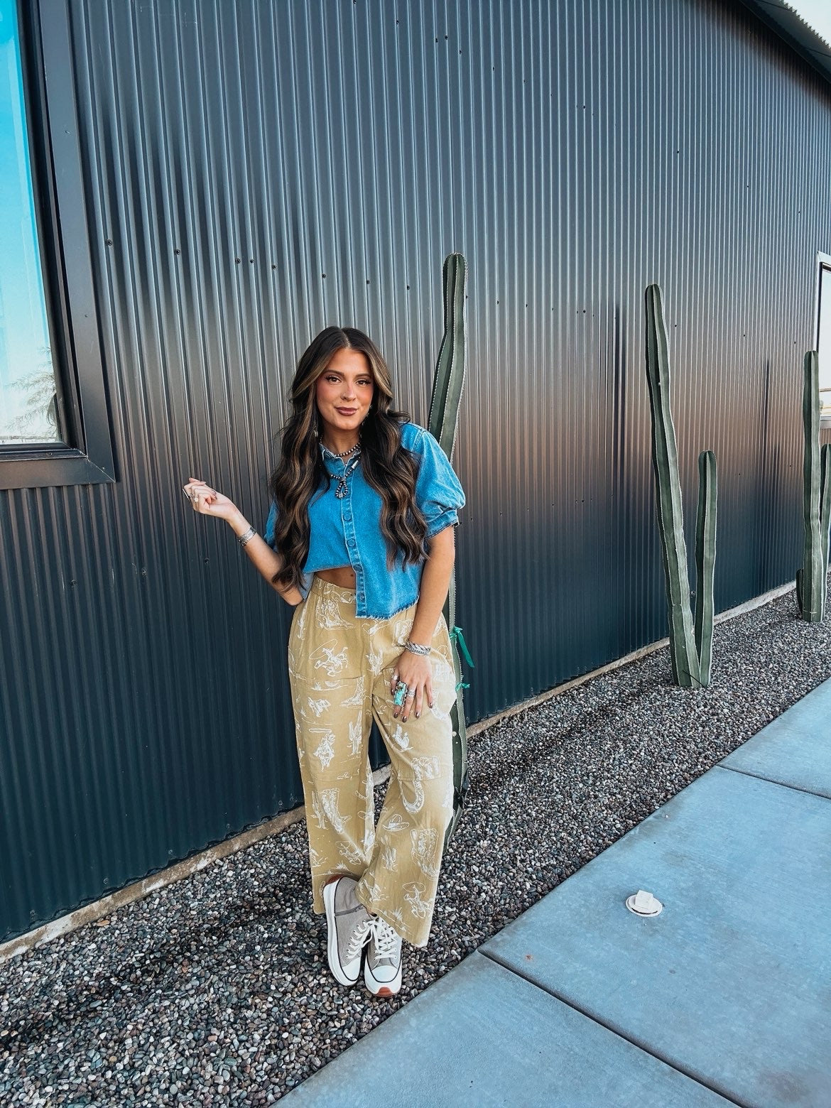 The Denim Bubble Top