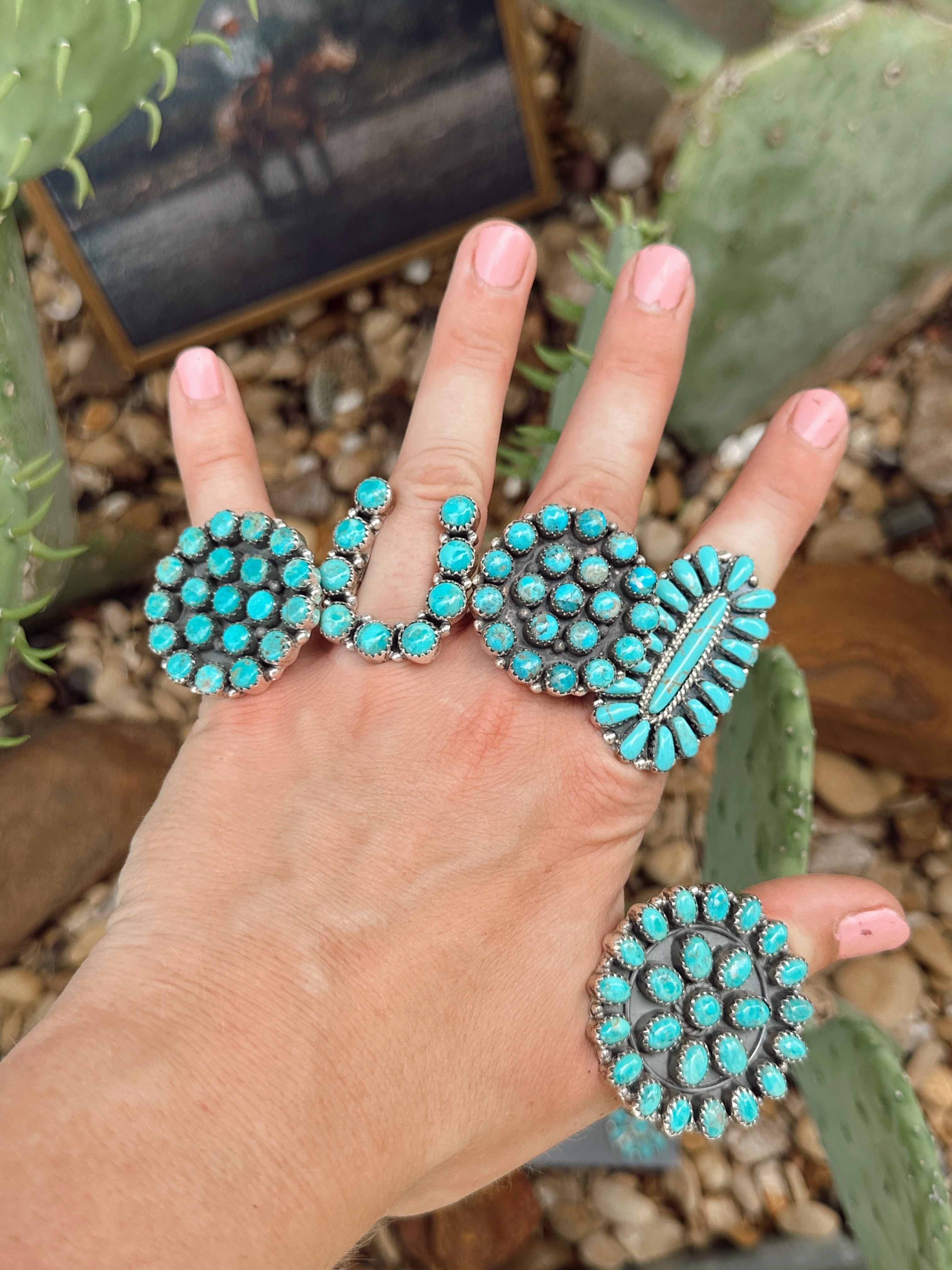 The Janie Kingman Turquoise Adjustable Ring