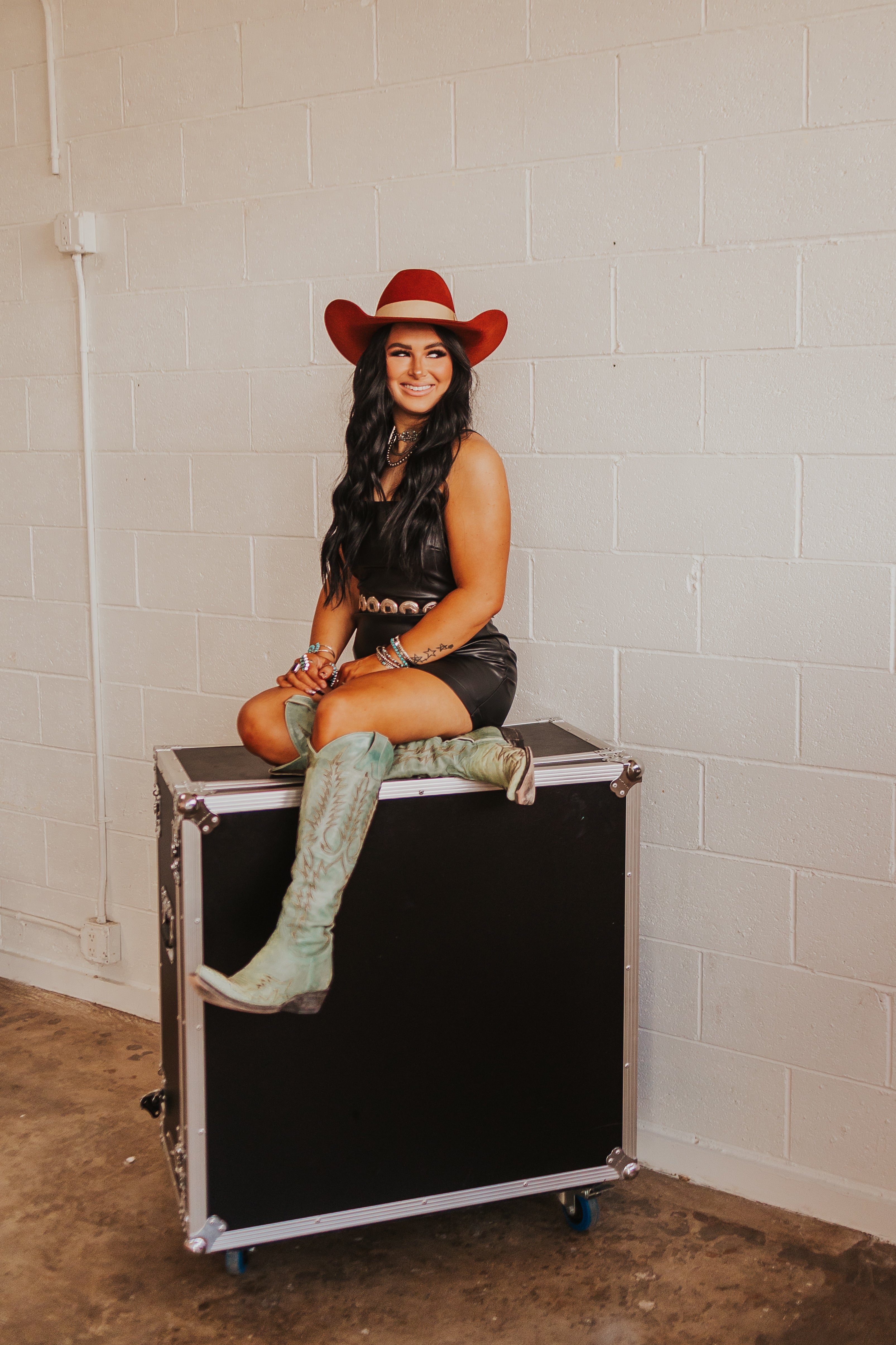 The Black Leather Dress - best seller