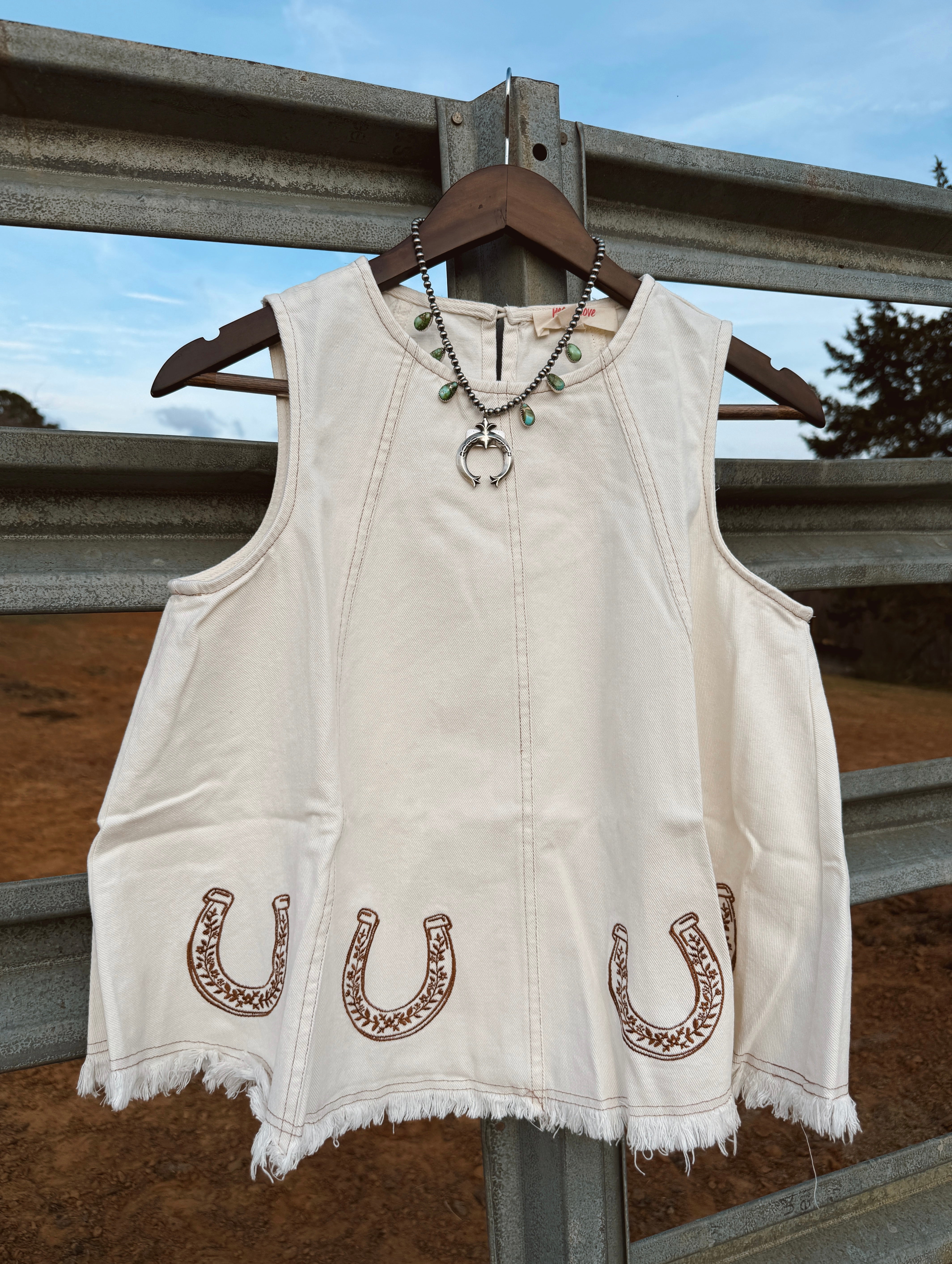 The Horseshoe Top - Cream