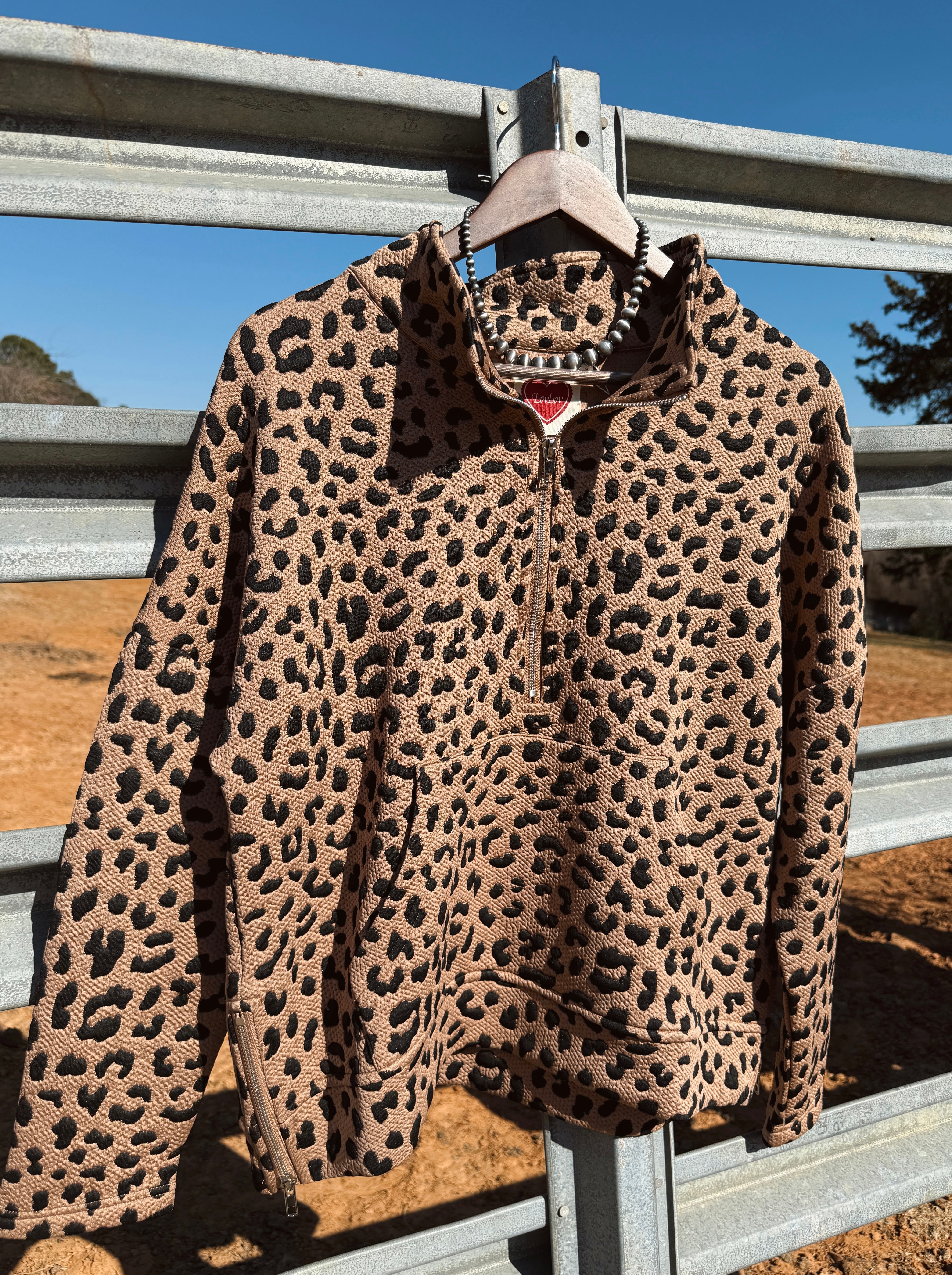 The Leopard Quarter Zip