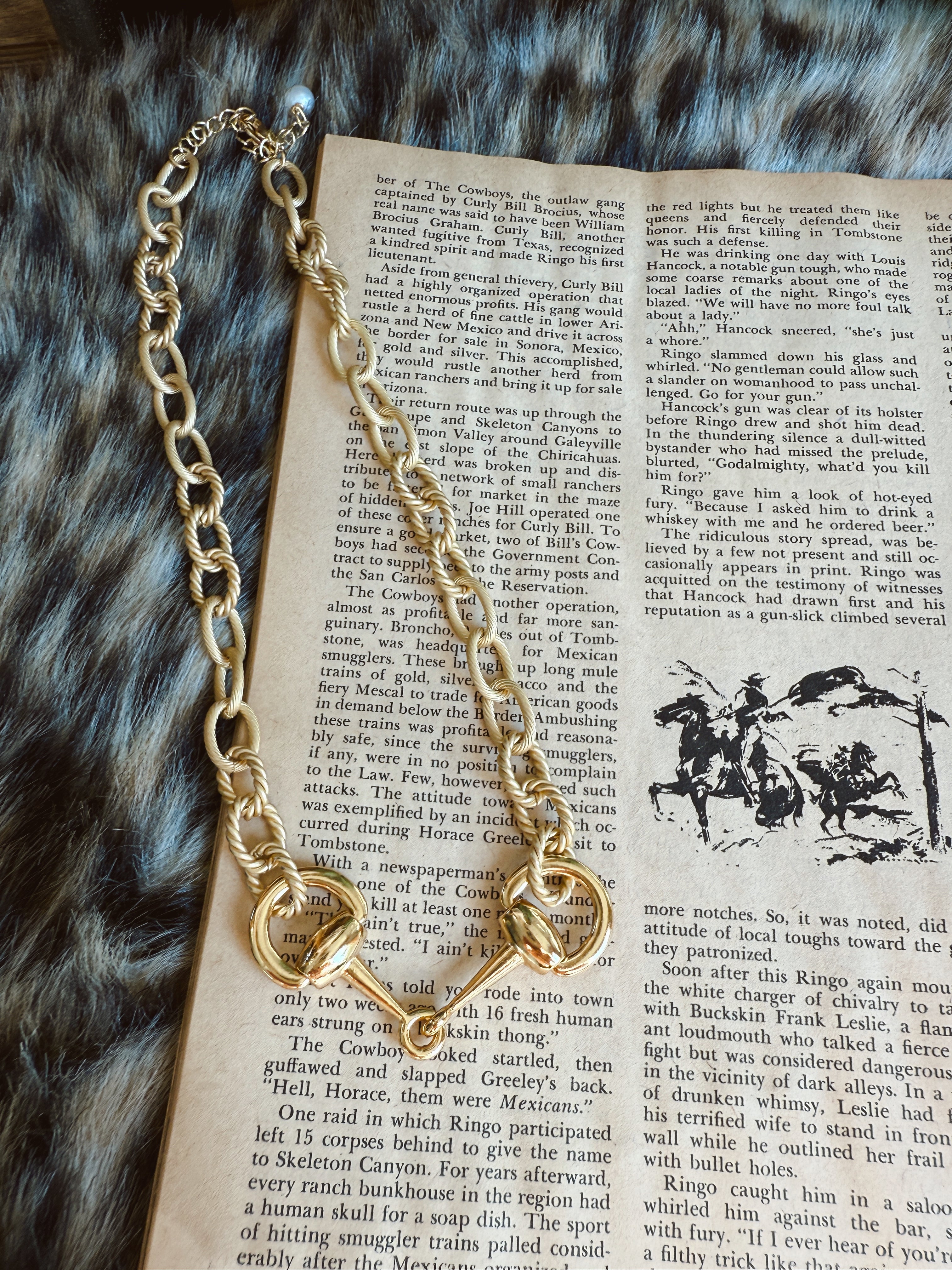NEW The Rollo Chain Bit Necklace - gold