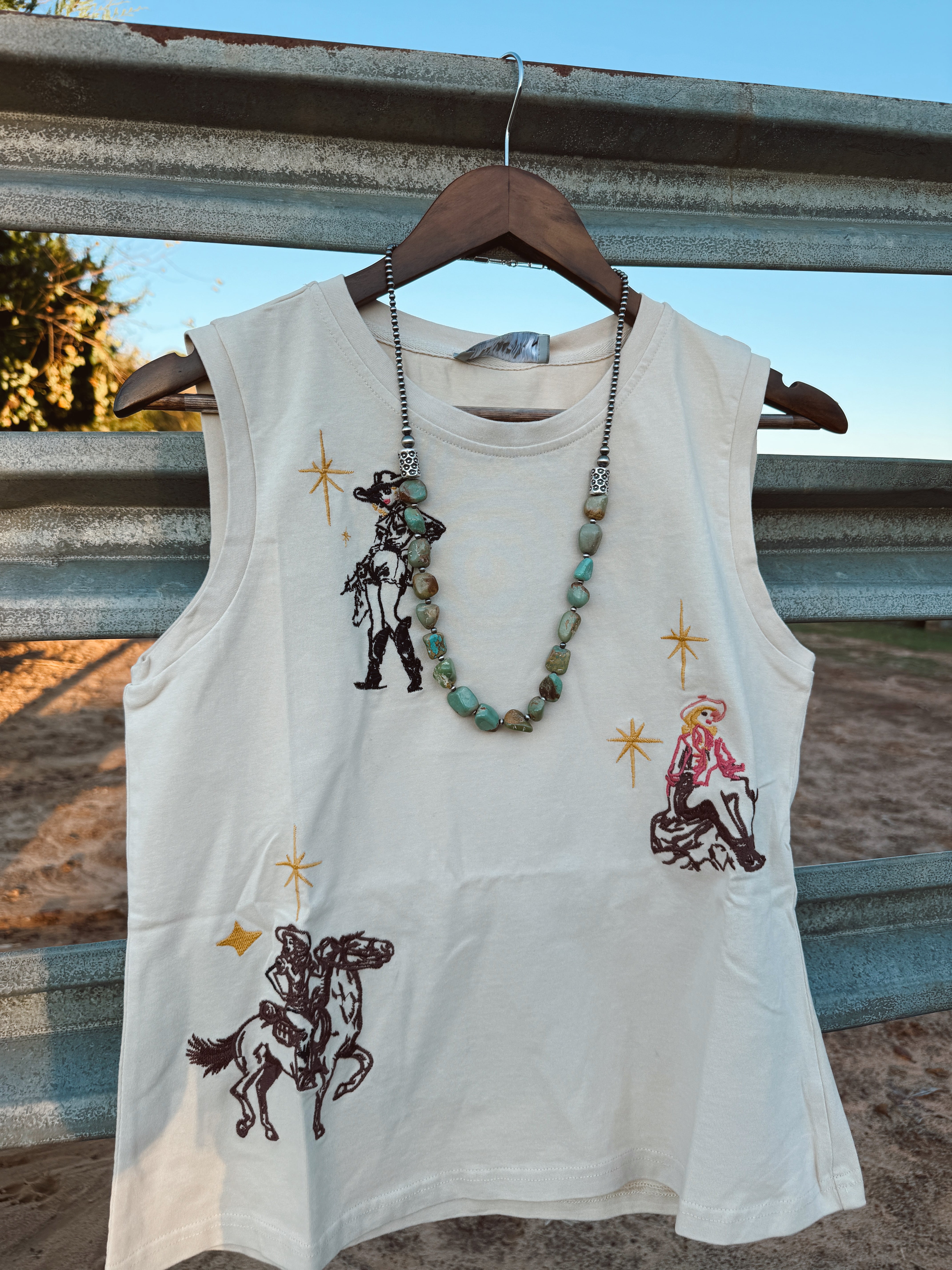 The Lenny Embroidered Tank