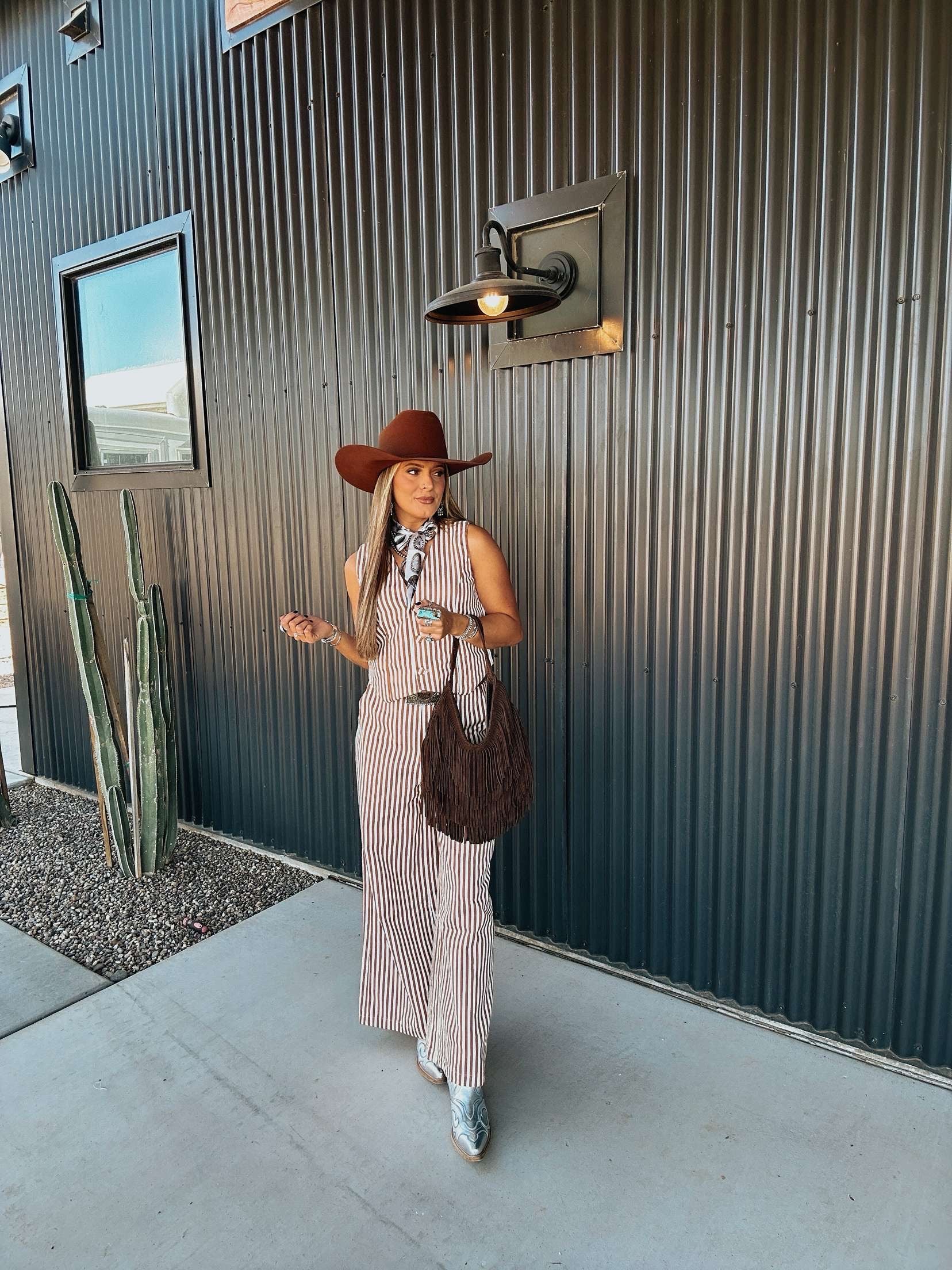 The Striped Wide Leg Pants