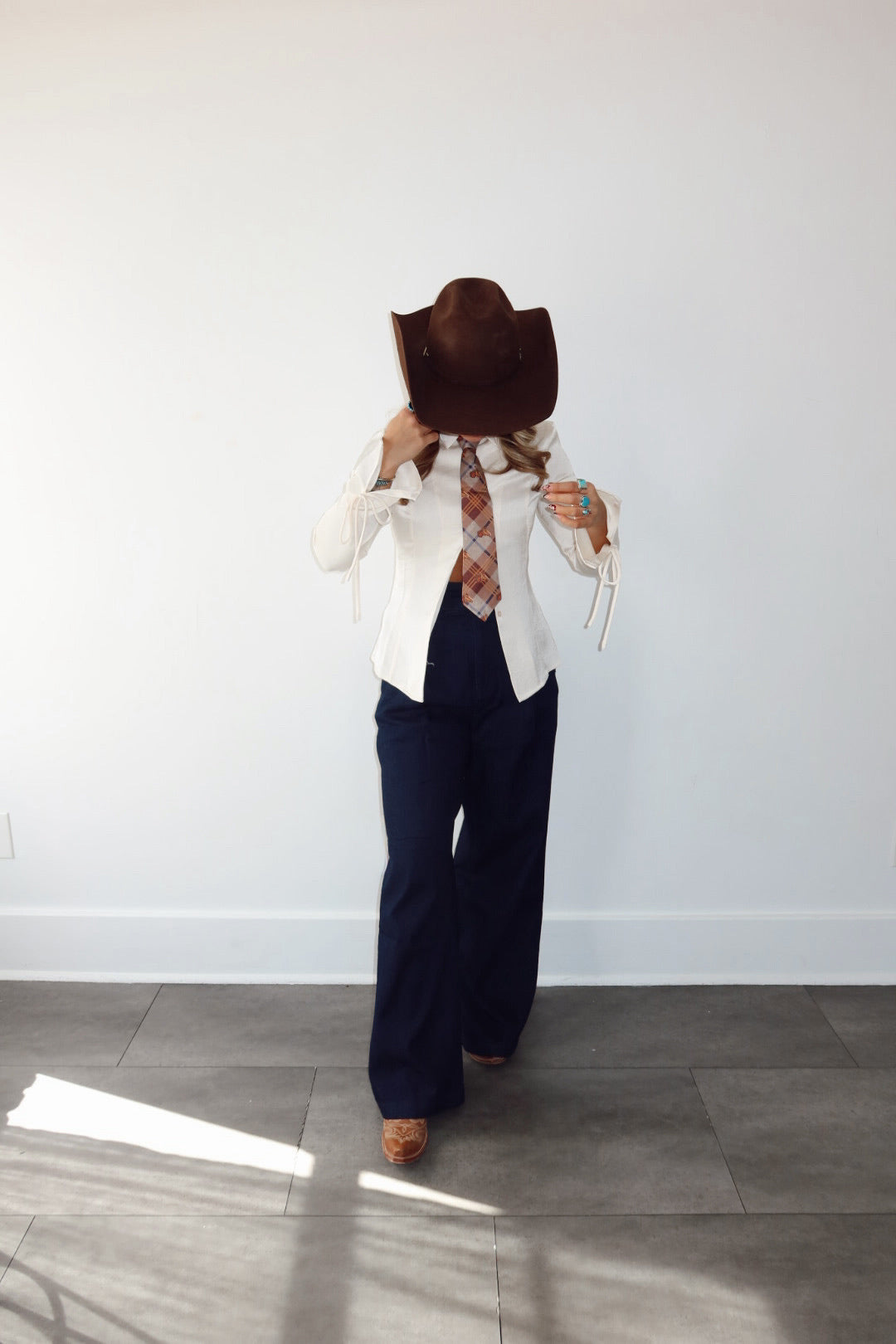 The Denim Pin Tuck Jeans