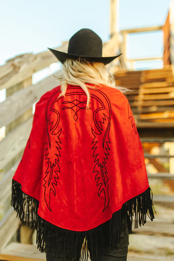 The Red Boot Stitch Cape - Best Seller
