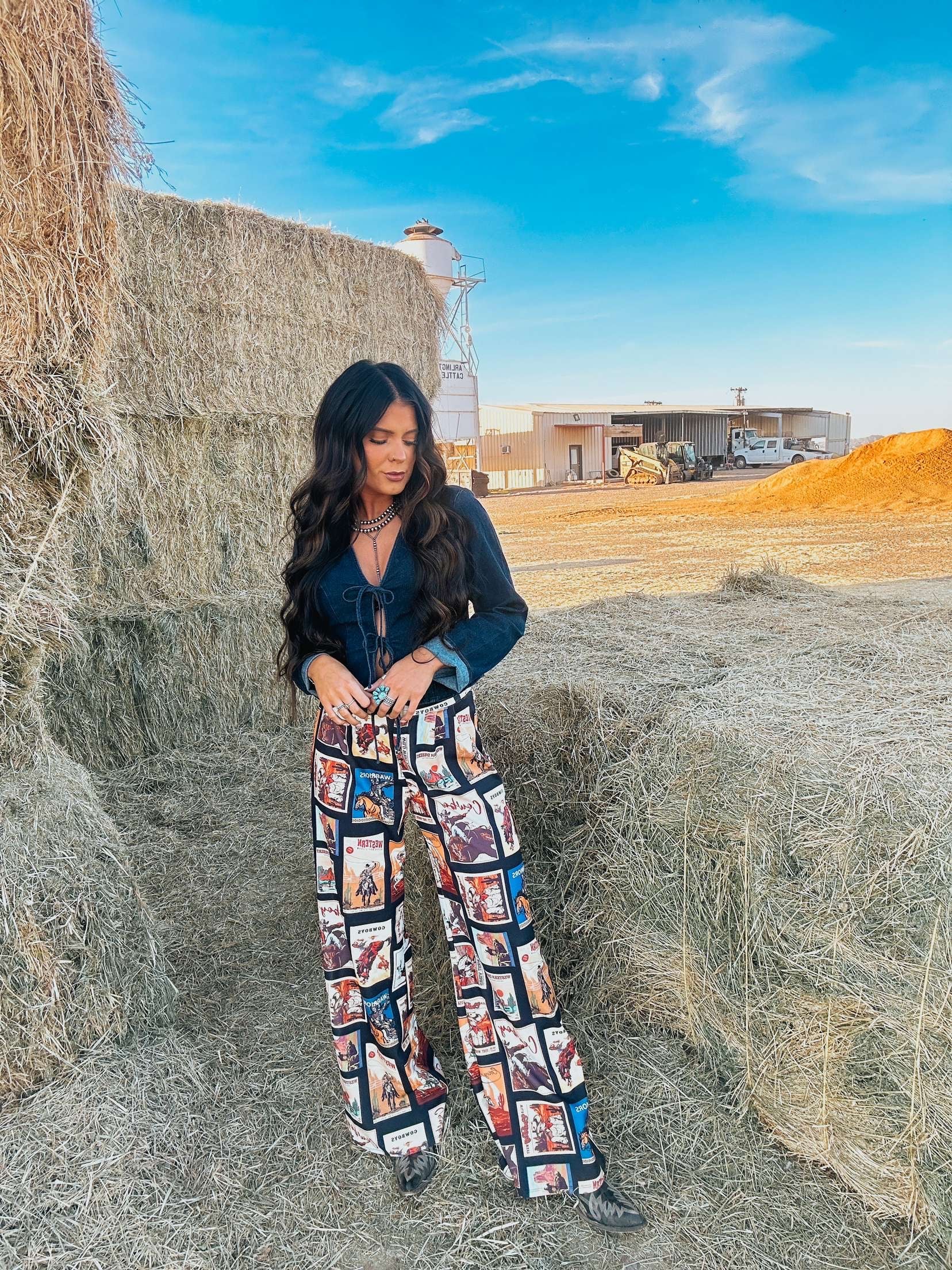 The Lasso Denim Top - best seller