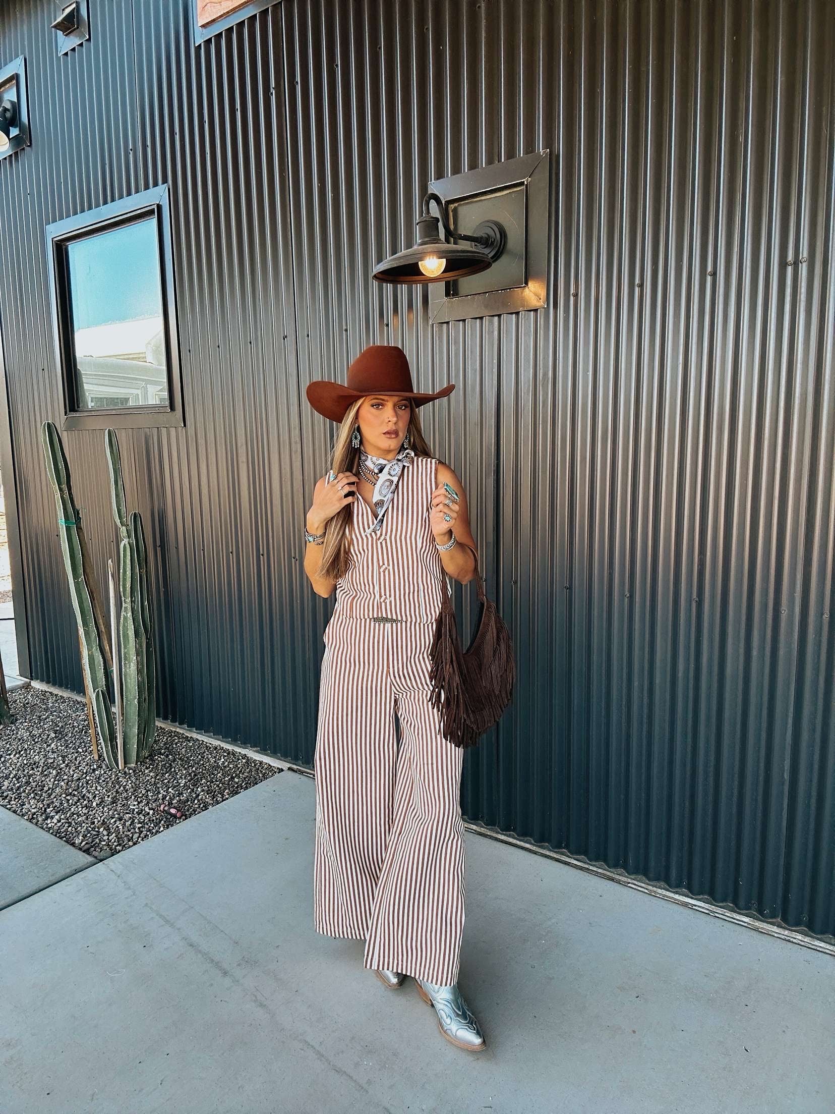 The Striped Wide Leg Pants