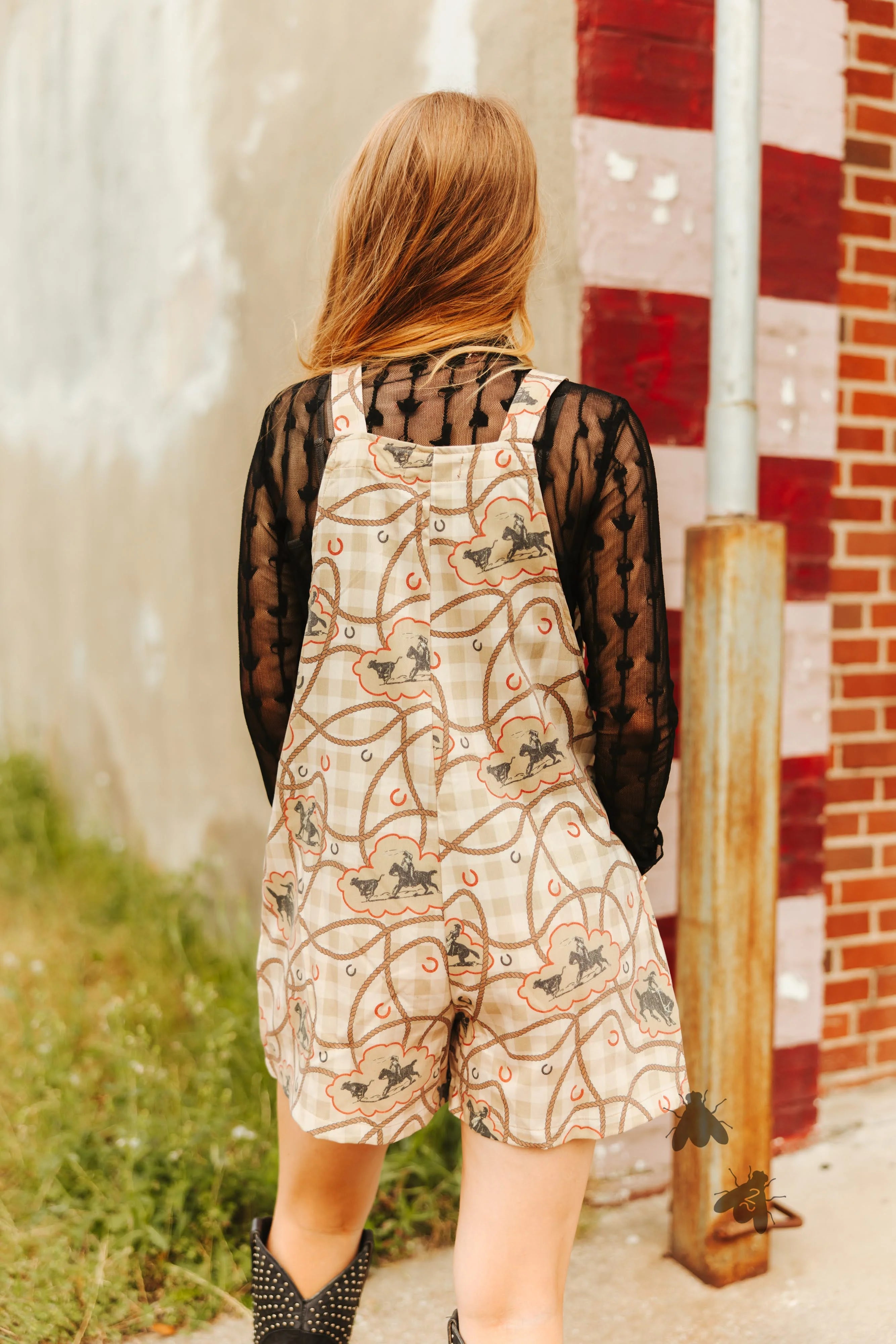 The Gingham Cowboy Romper