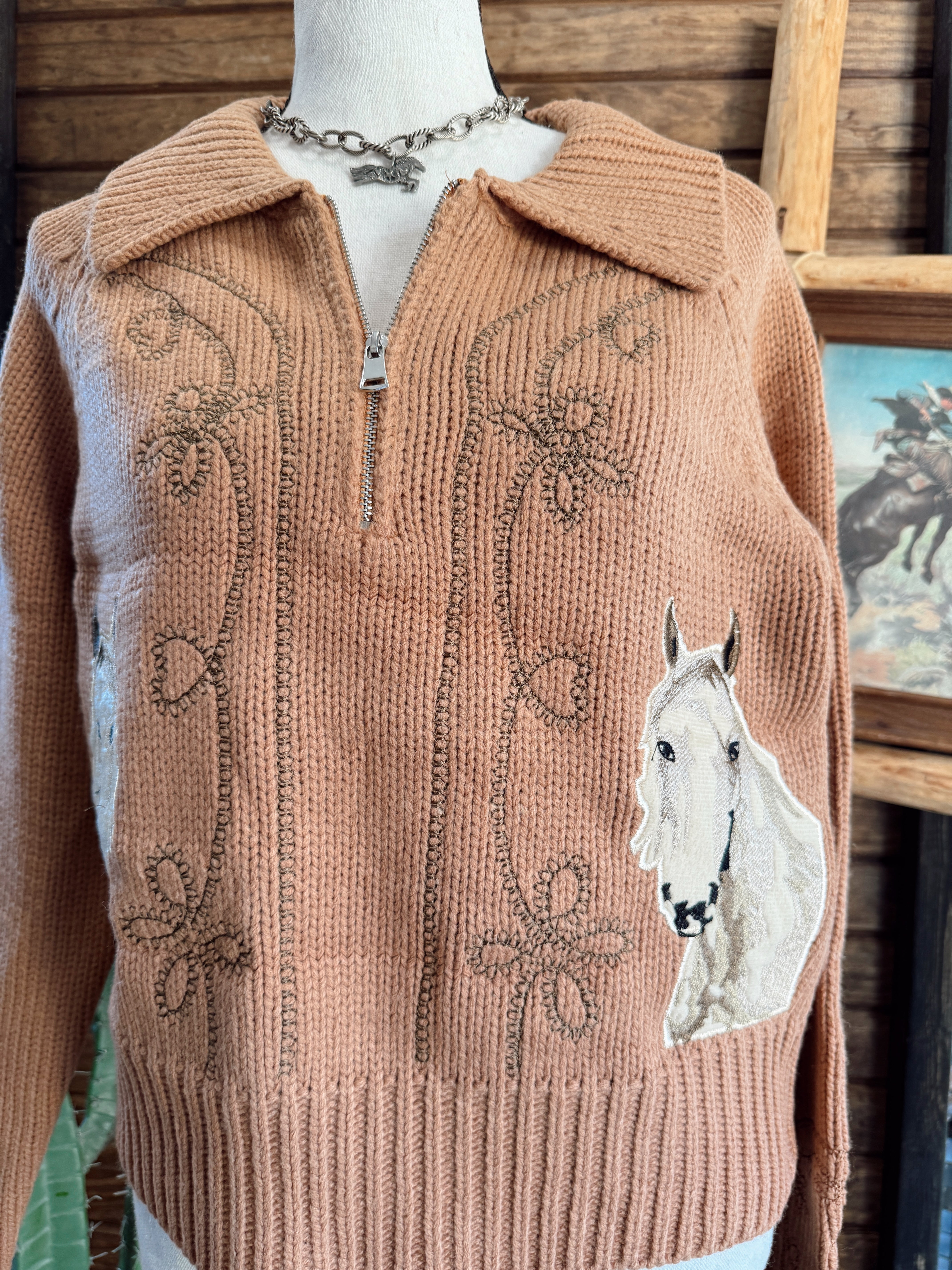 The Western Embroidered Zip Up