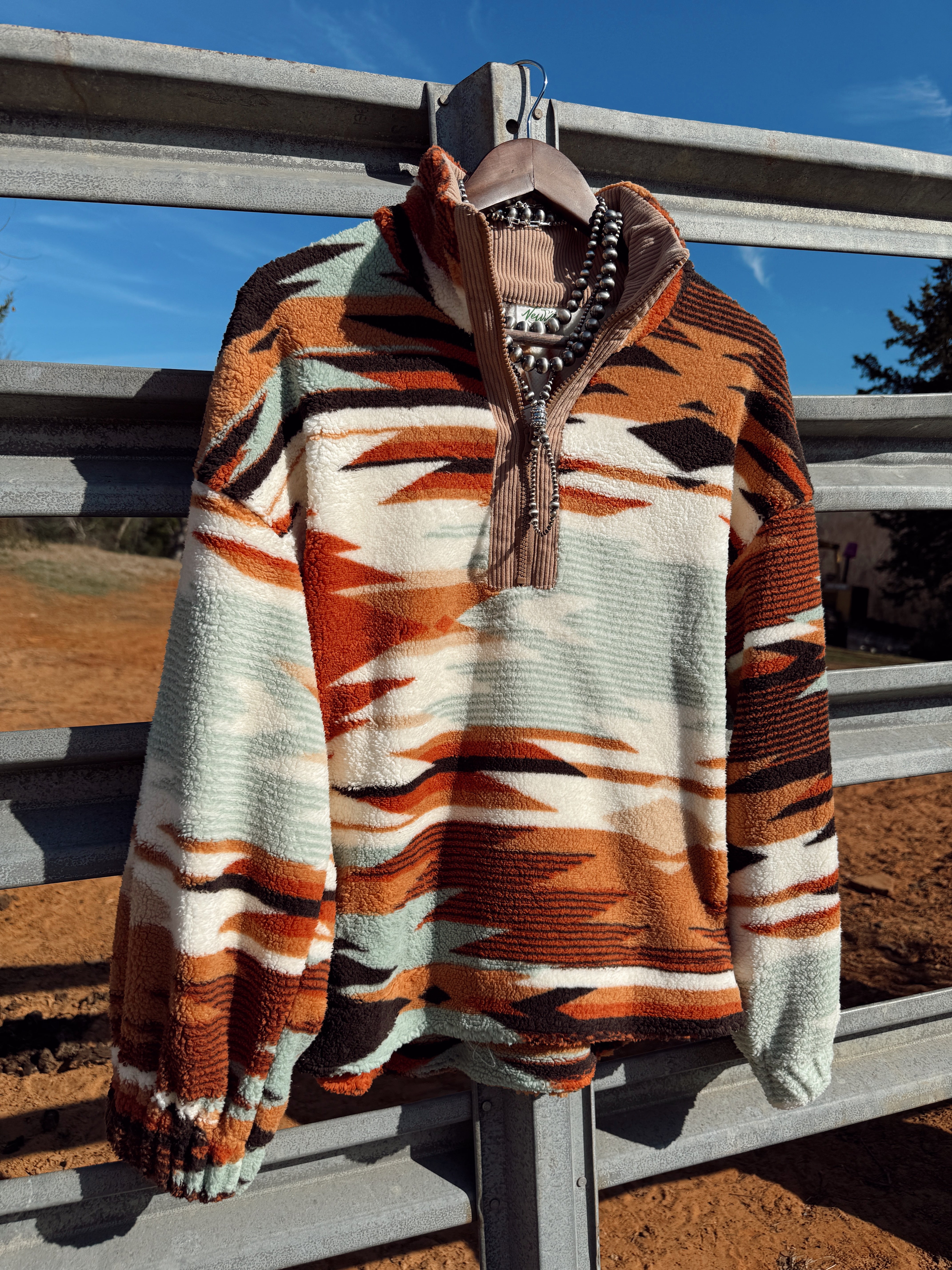 The Aztec Half Zip - Mint