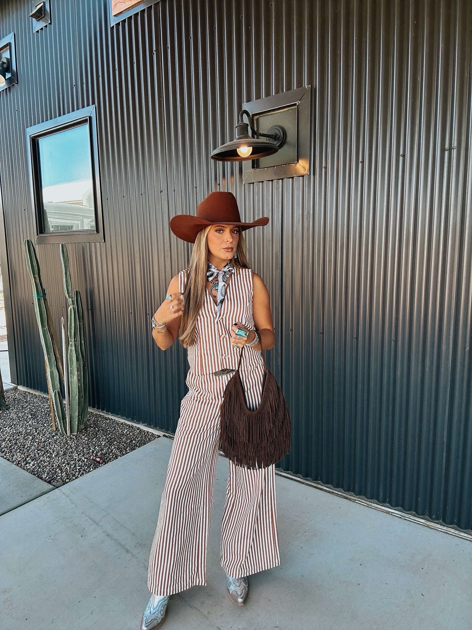 The Striped Wide Leg Pants