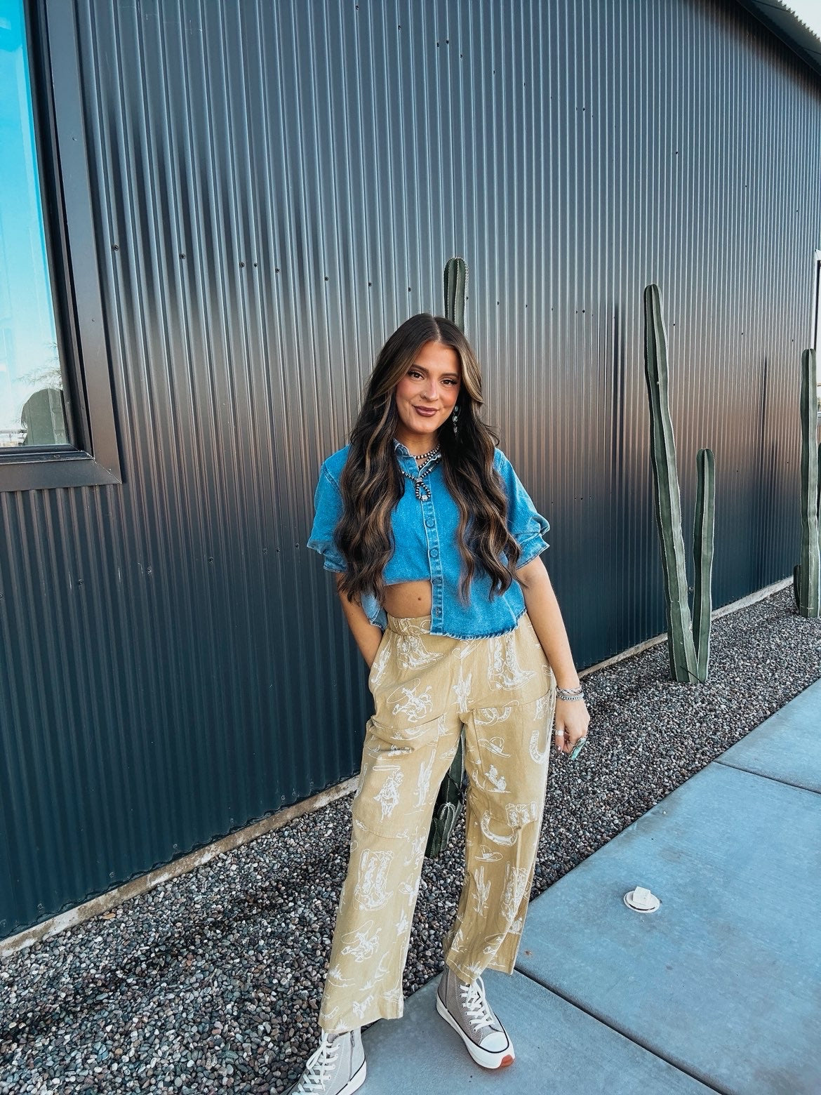 The Denim Bubble Top