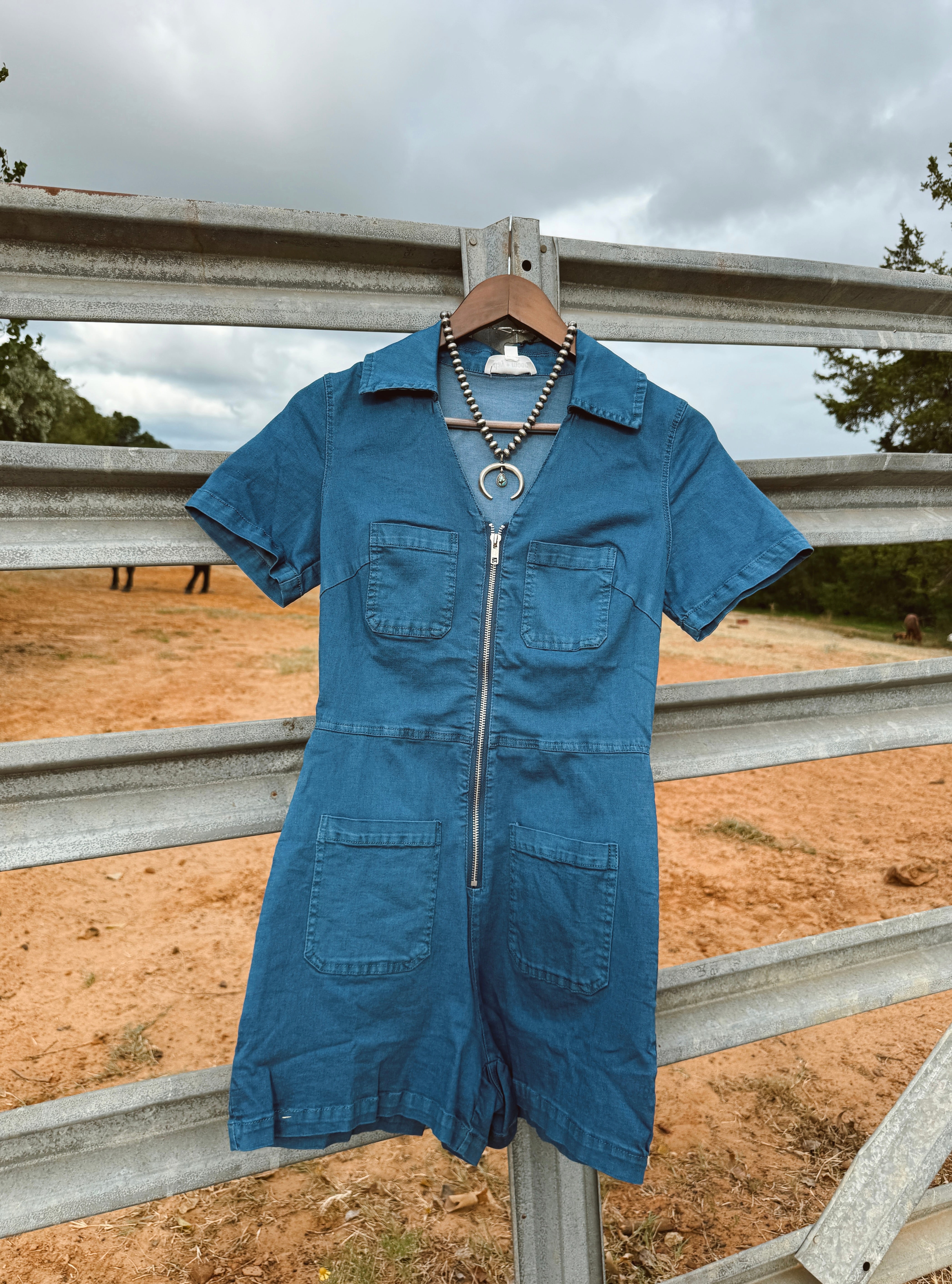 The Ramsey Denim Romper