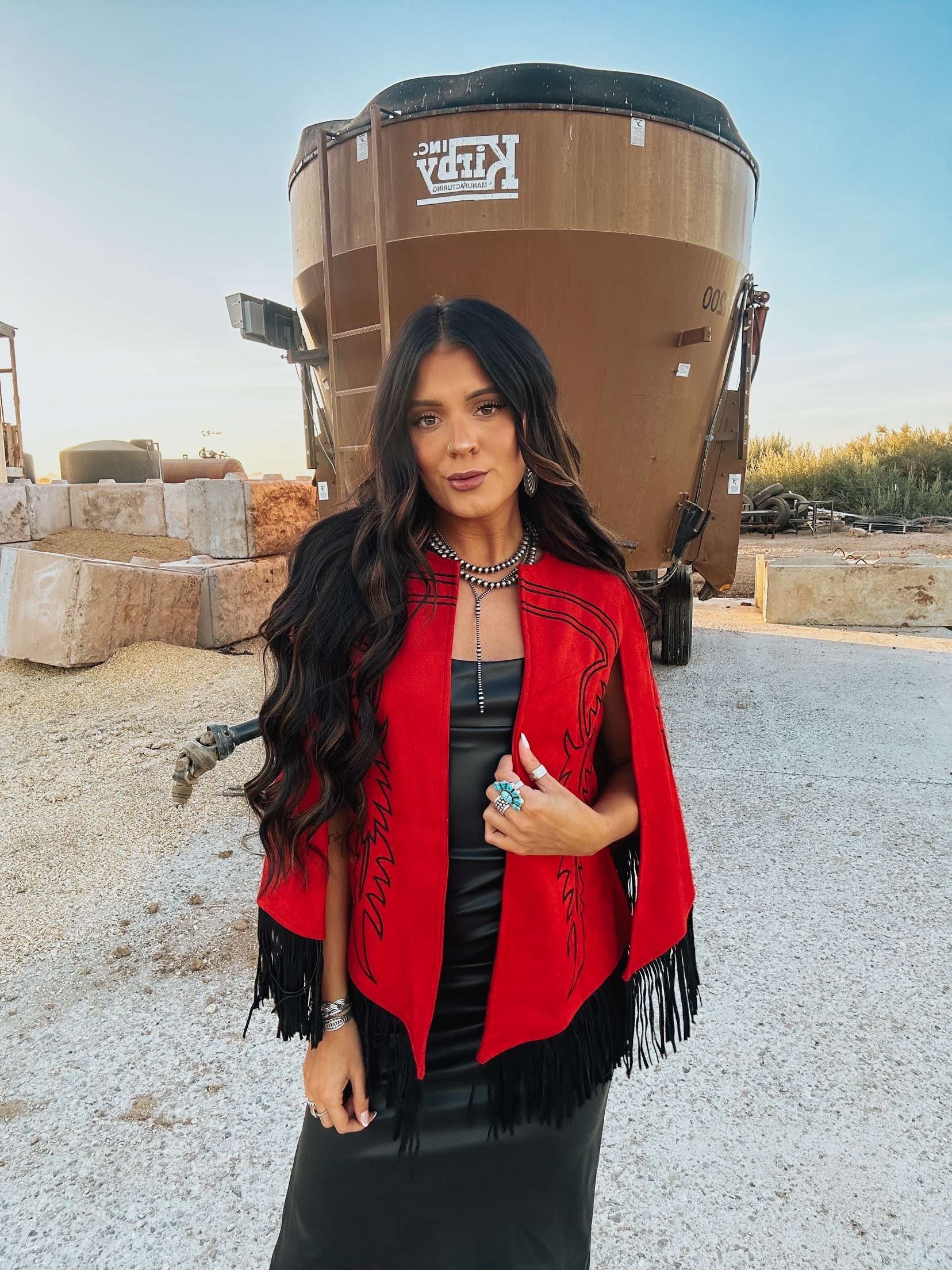 The Red Boot Stitch Cape - Best Seller