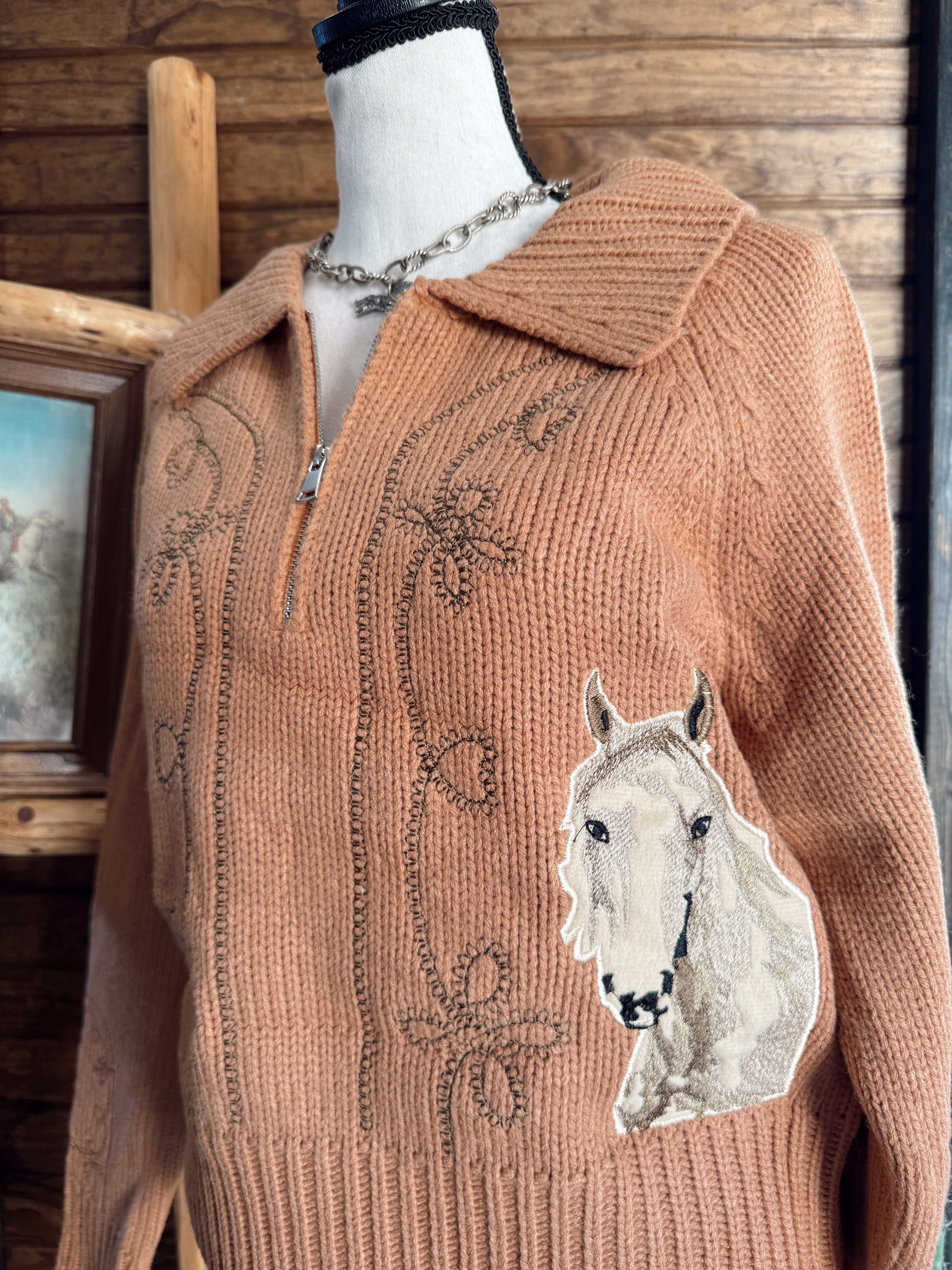 The Western Embroidered Zip Up