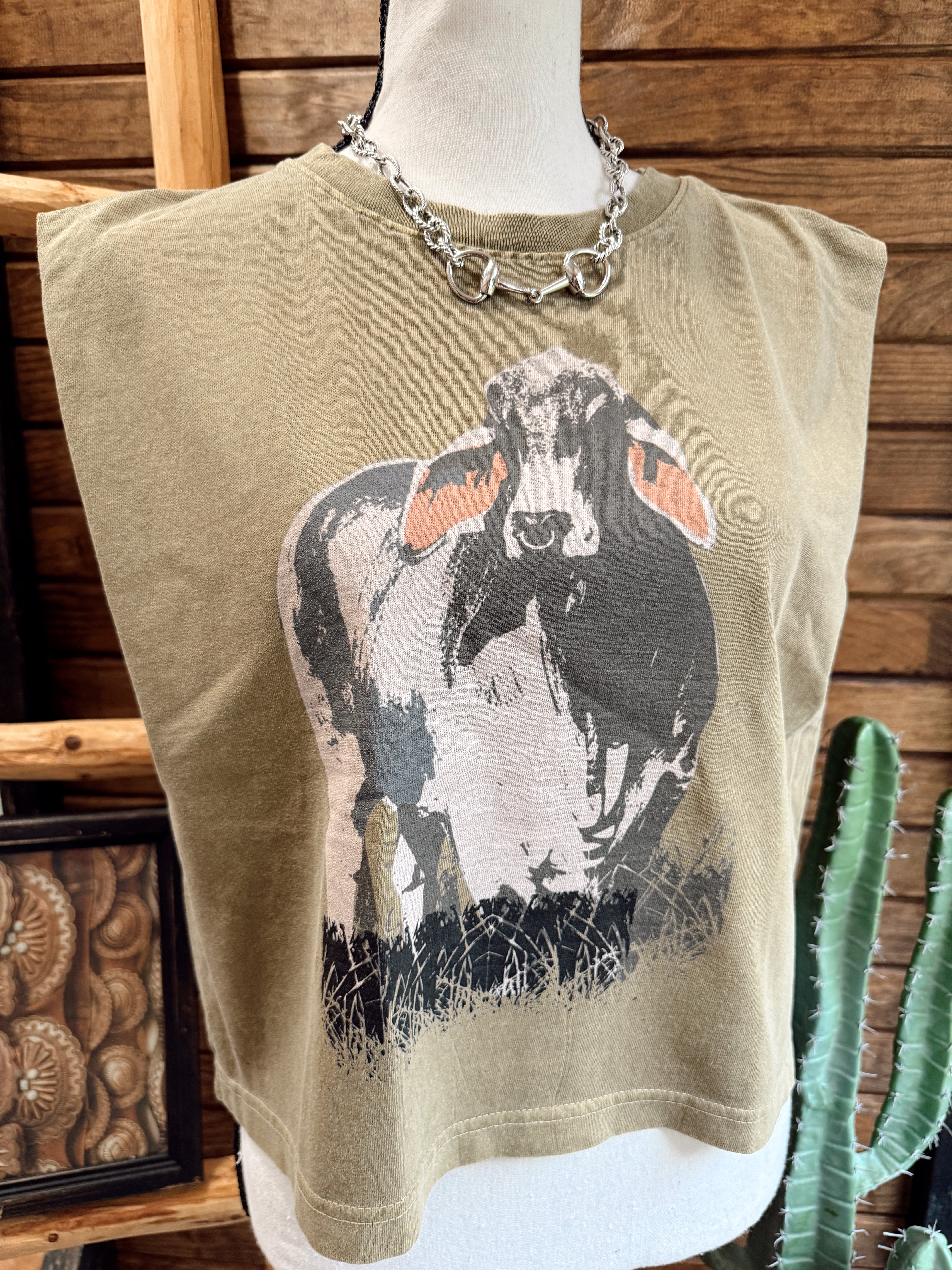 The Brahma Tank - Olive