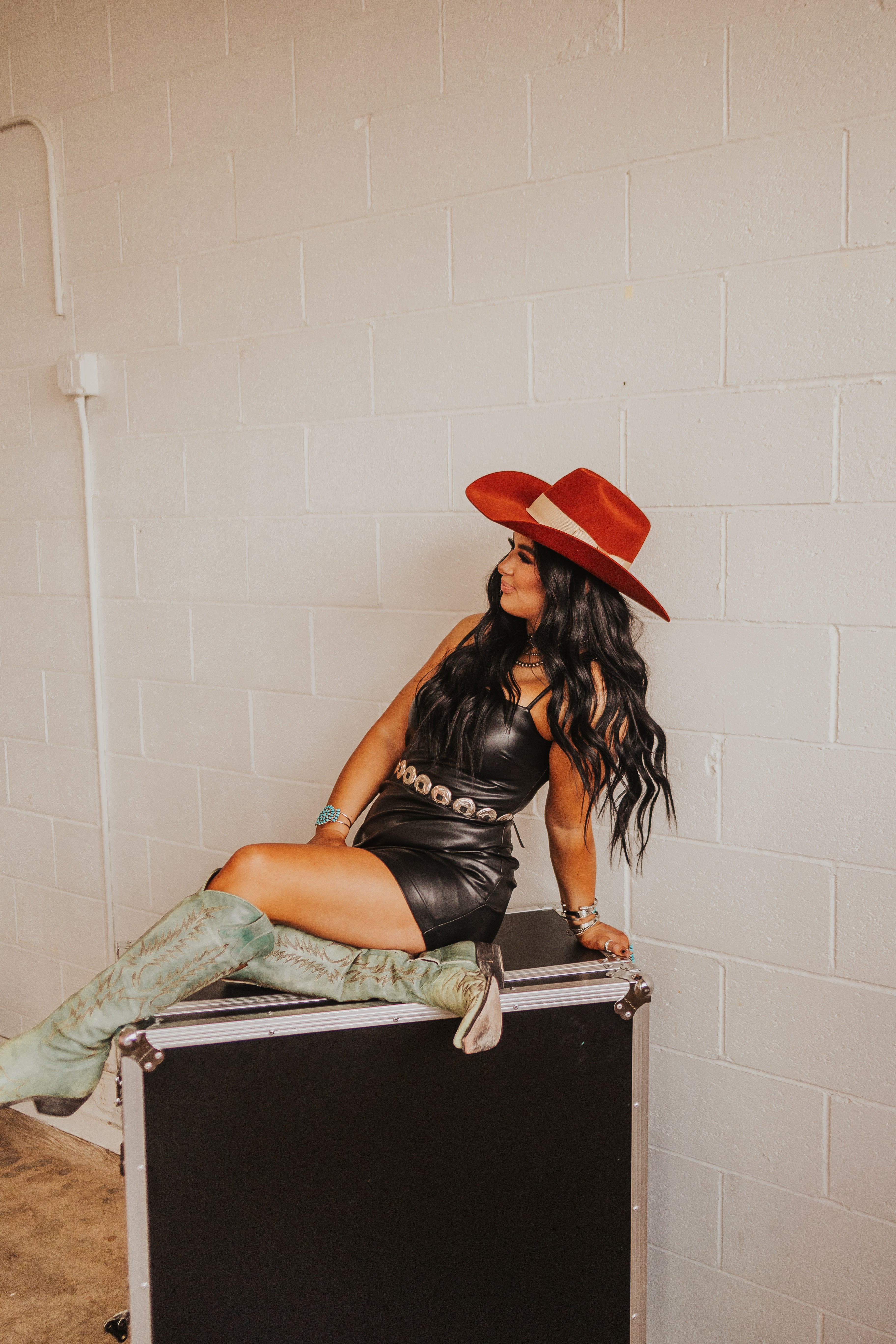 The Black Leather Dress - best seller