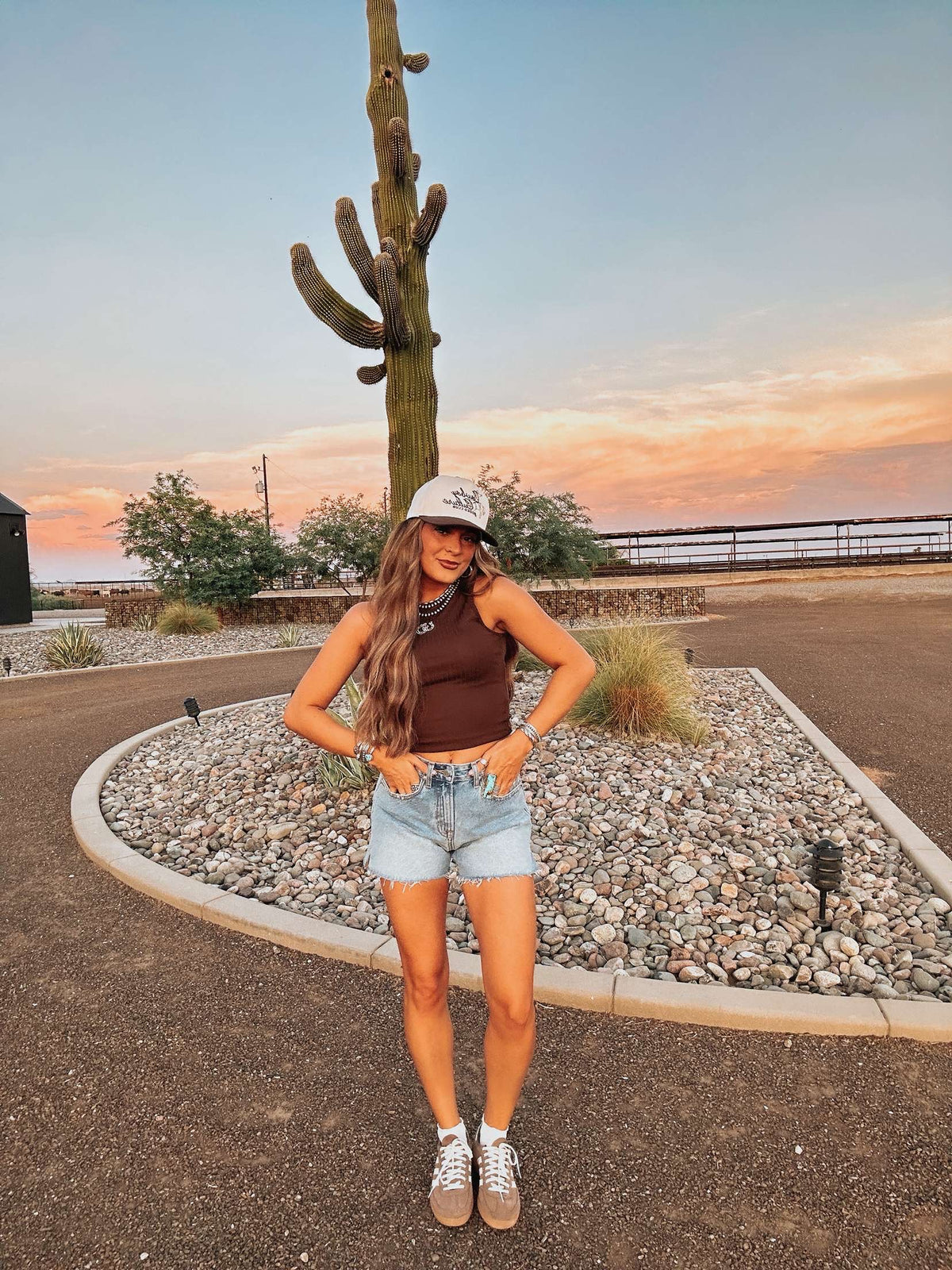 The Horseshoe Embroidered Tank - best seller