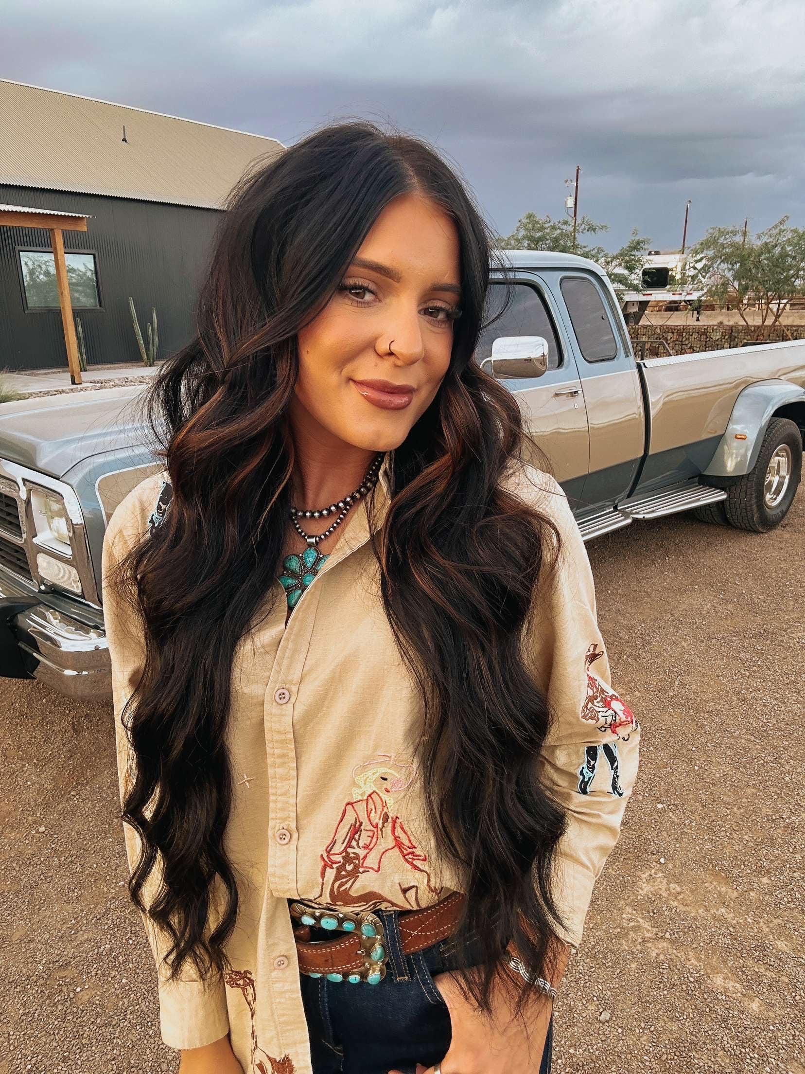 The Western Embroidered Top