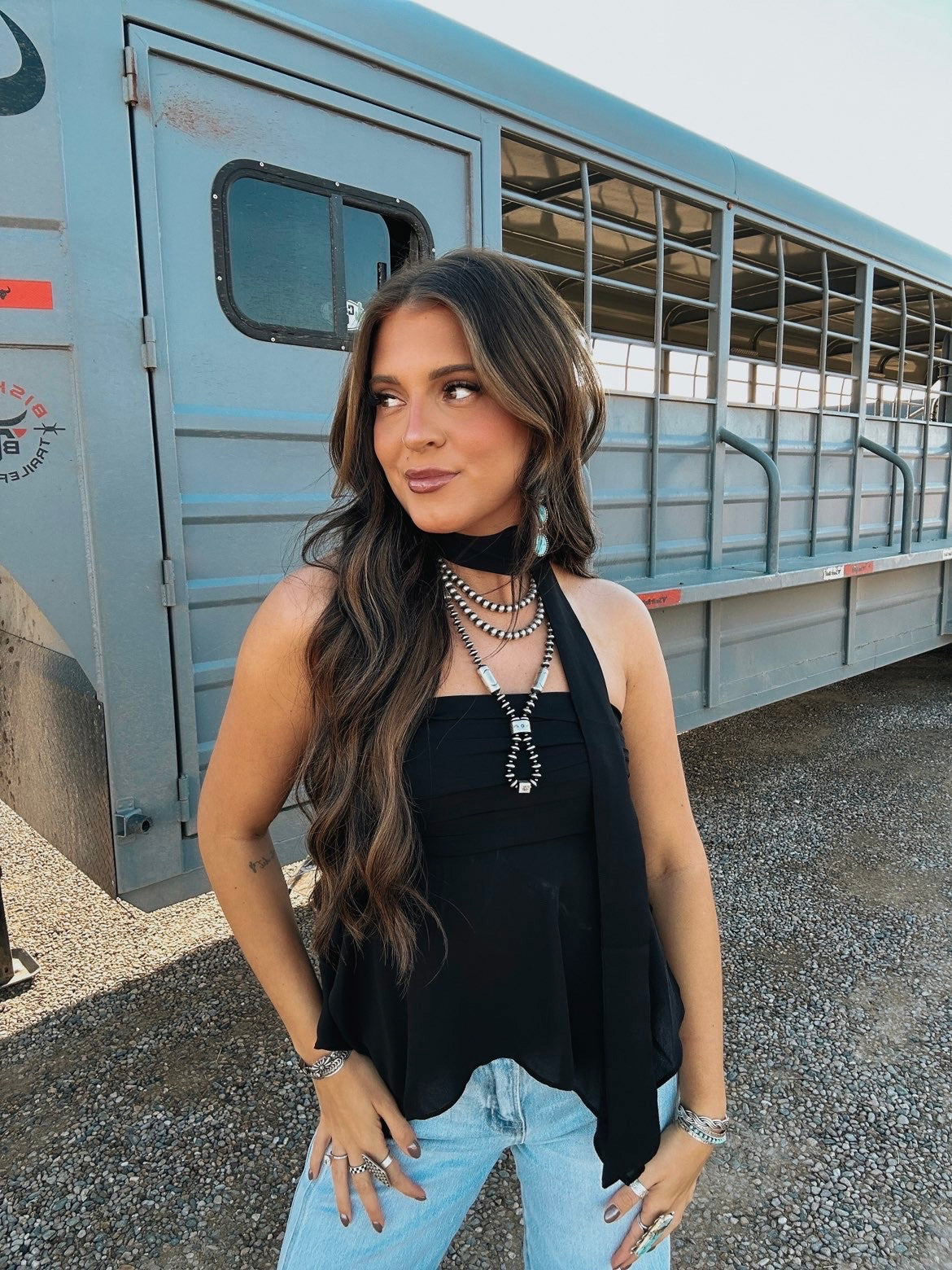 The Conley Top with Scarf