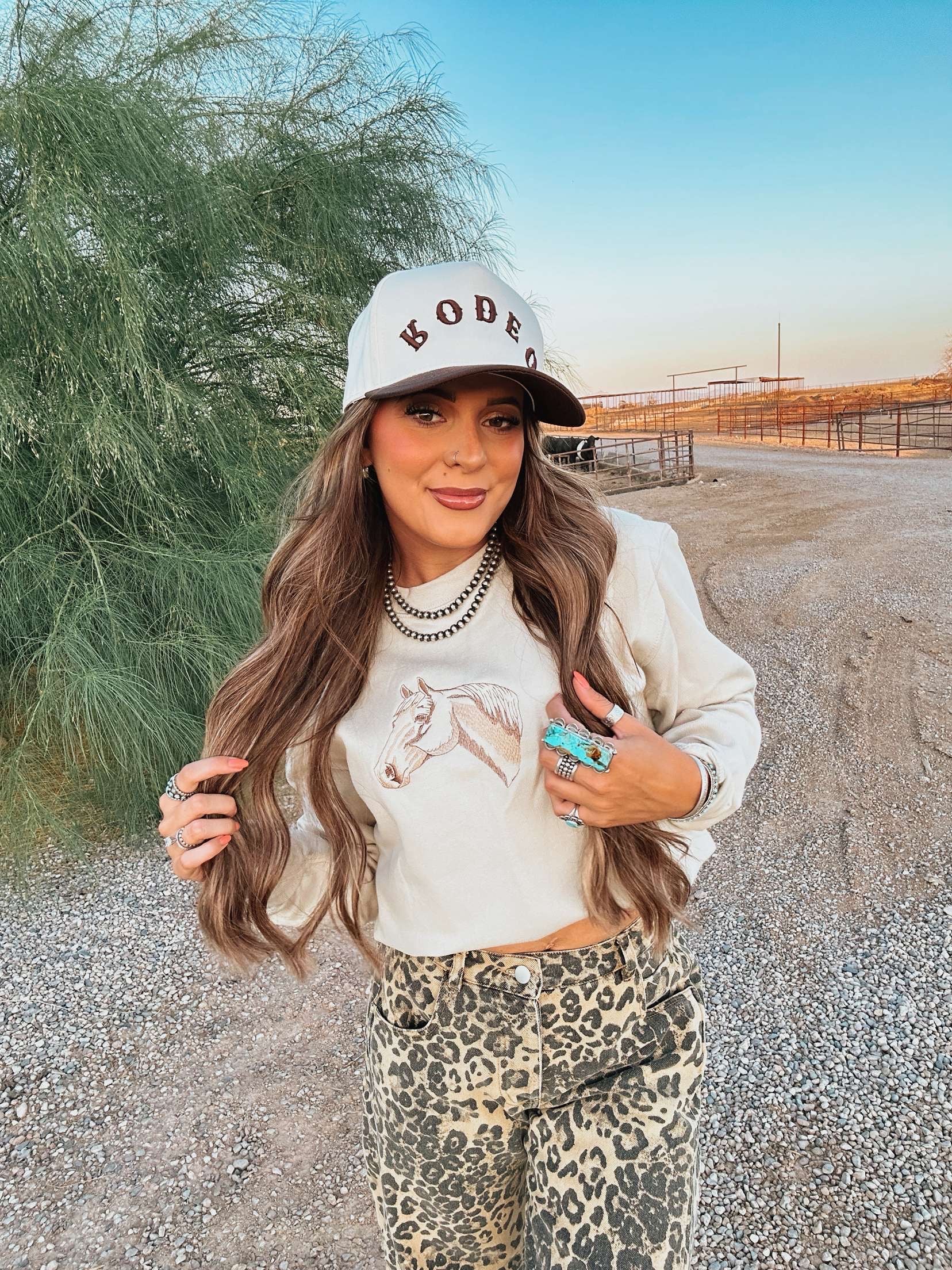 The Embroidered Horse Top