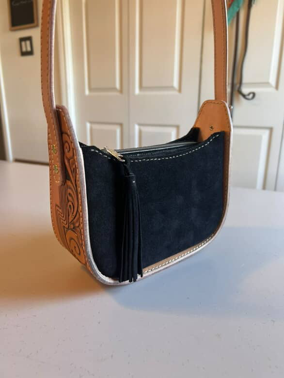 The Maddog Leather Rio Purse - black