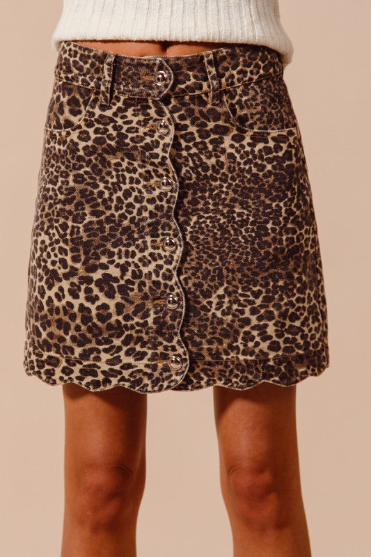 The Annie Leopard Skirt