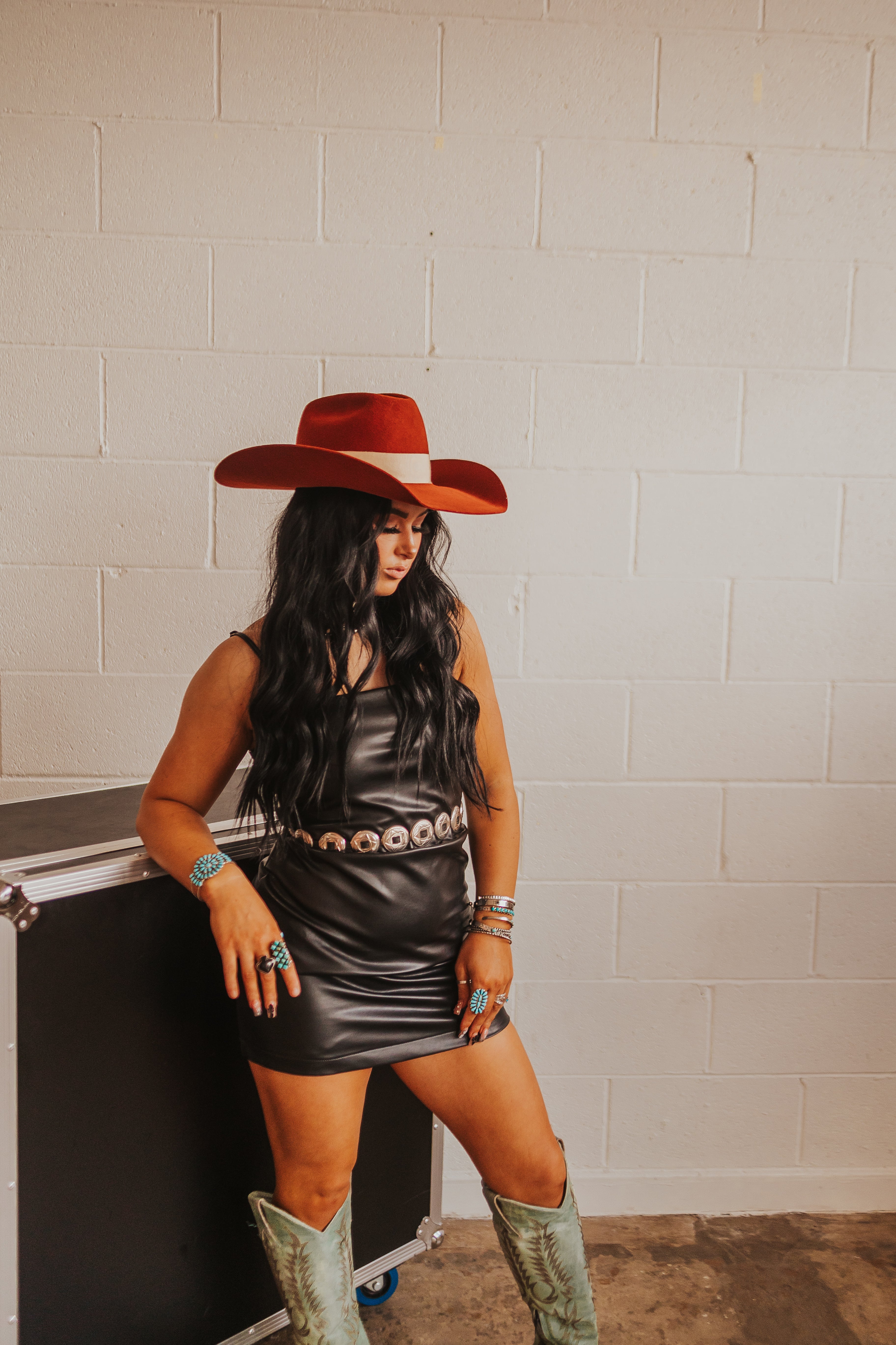 The Black Leather Dress - best seller