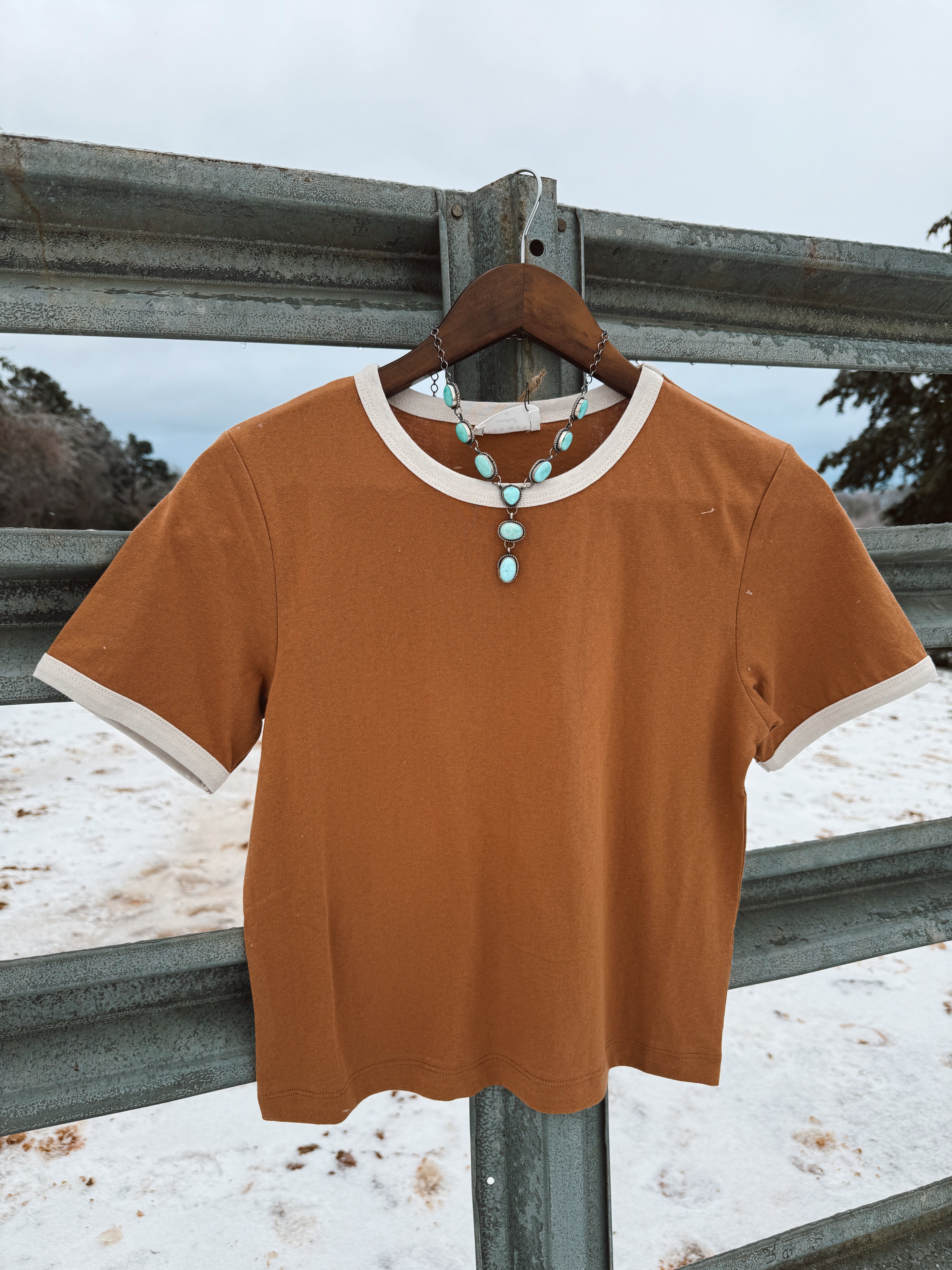 The Ringer Tee - Chestnut