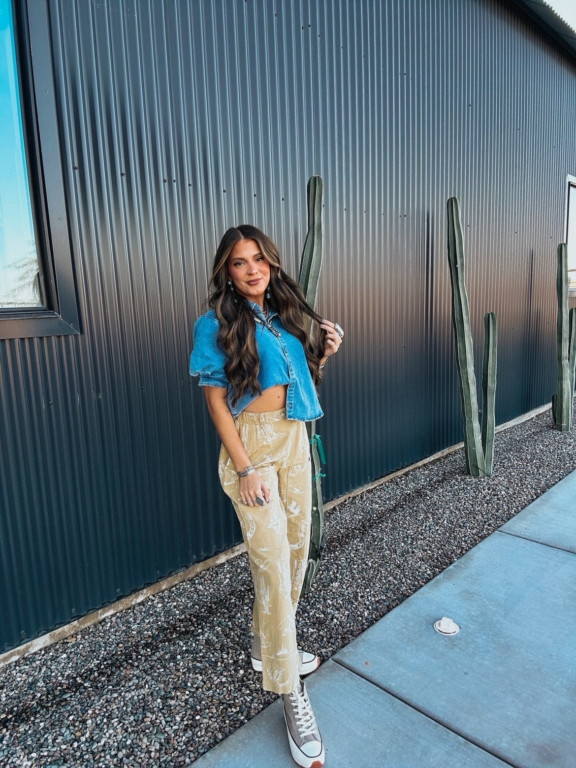 The Denim Bubble Top