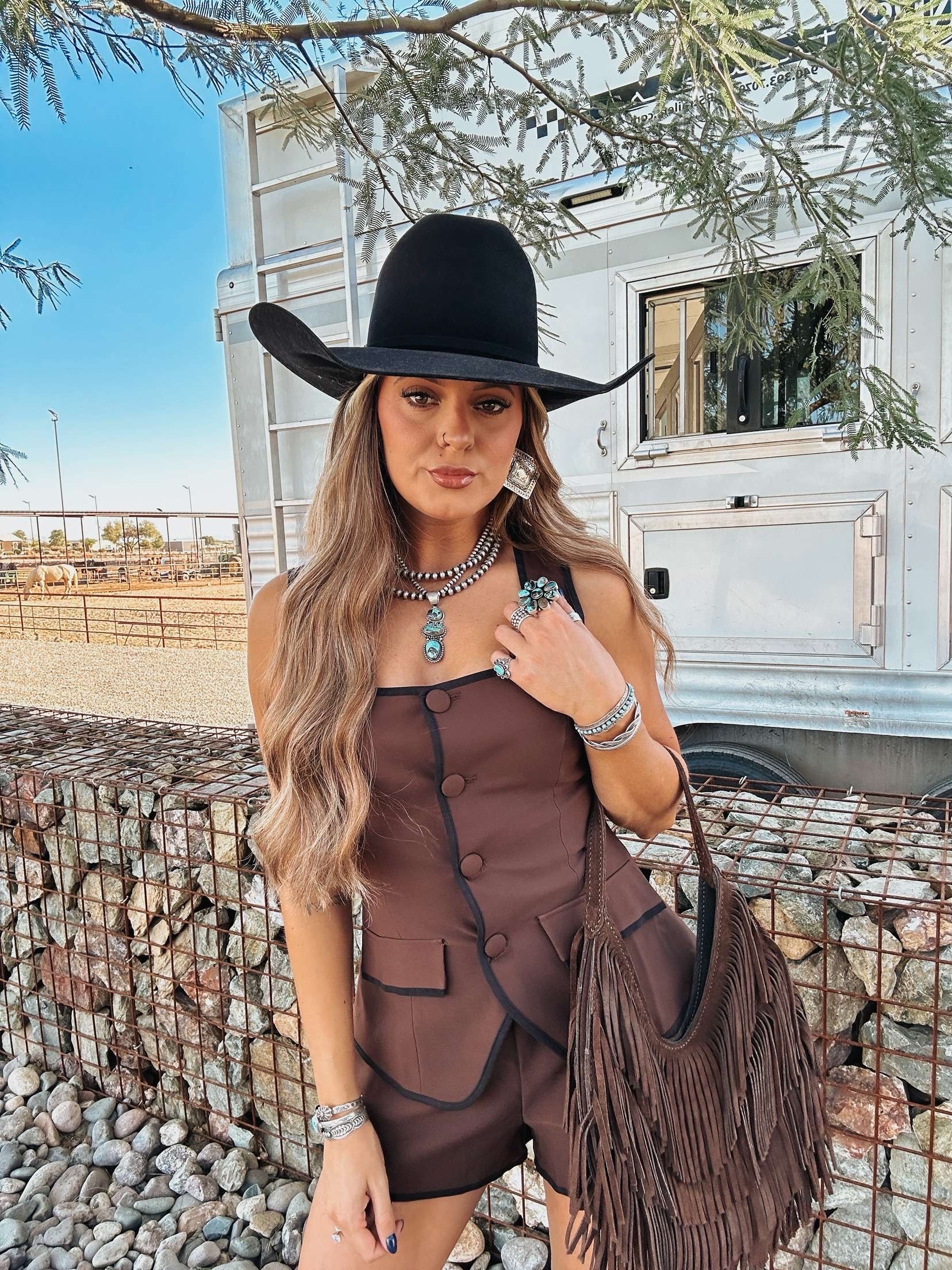 The Fringe Purse - Chocolate