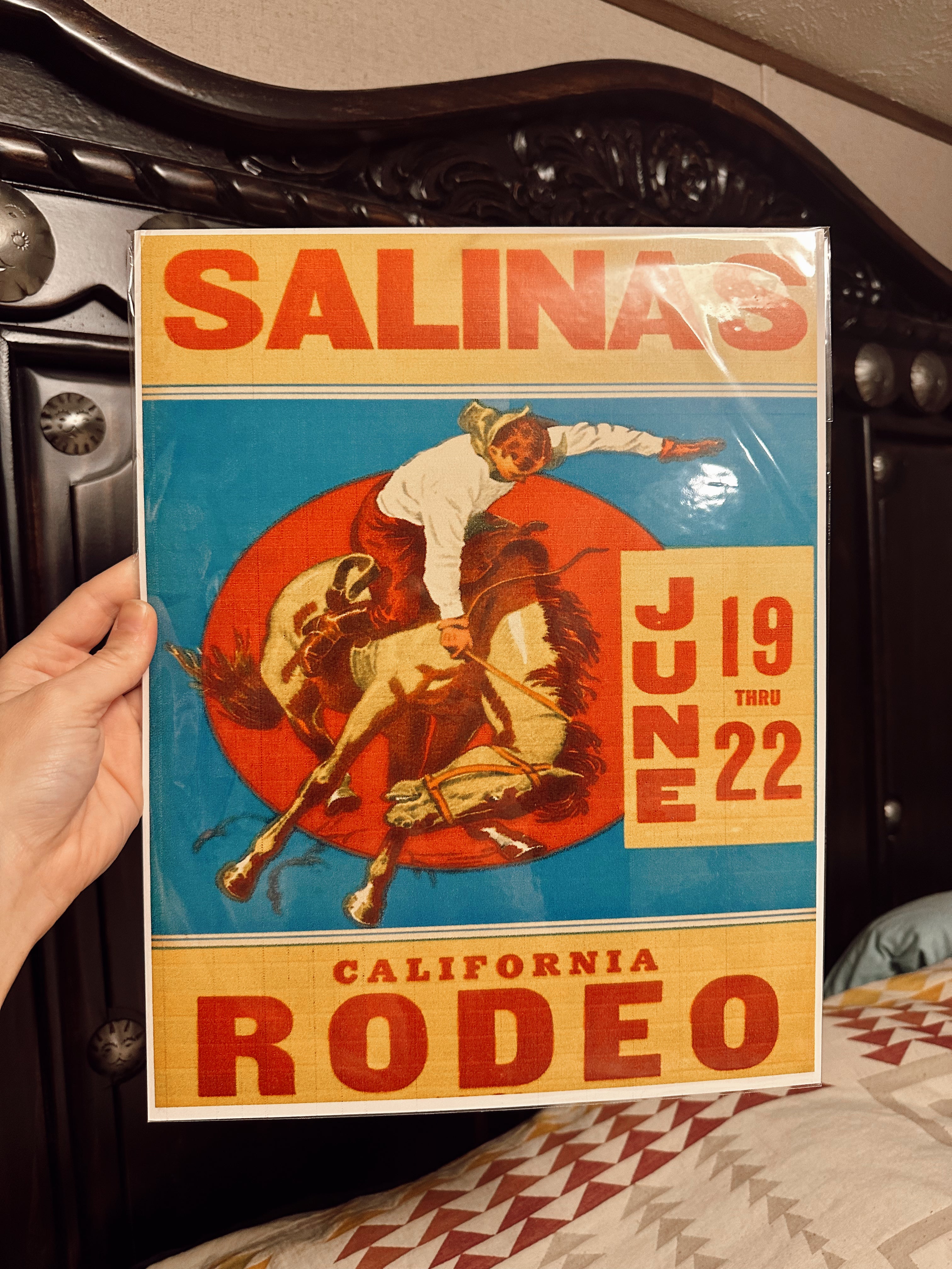 The Salina Rodeo Poster Cowboy Stitch