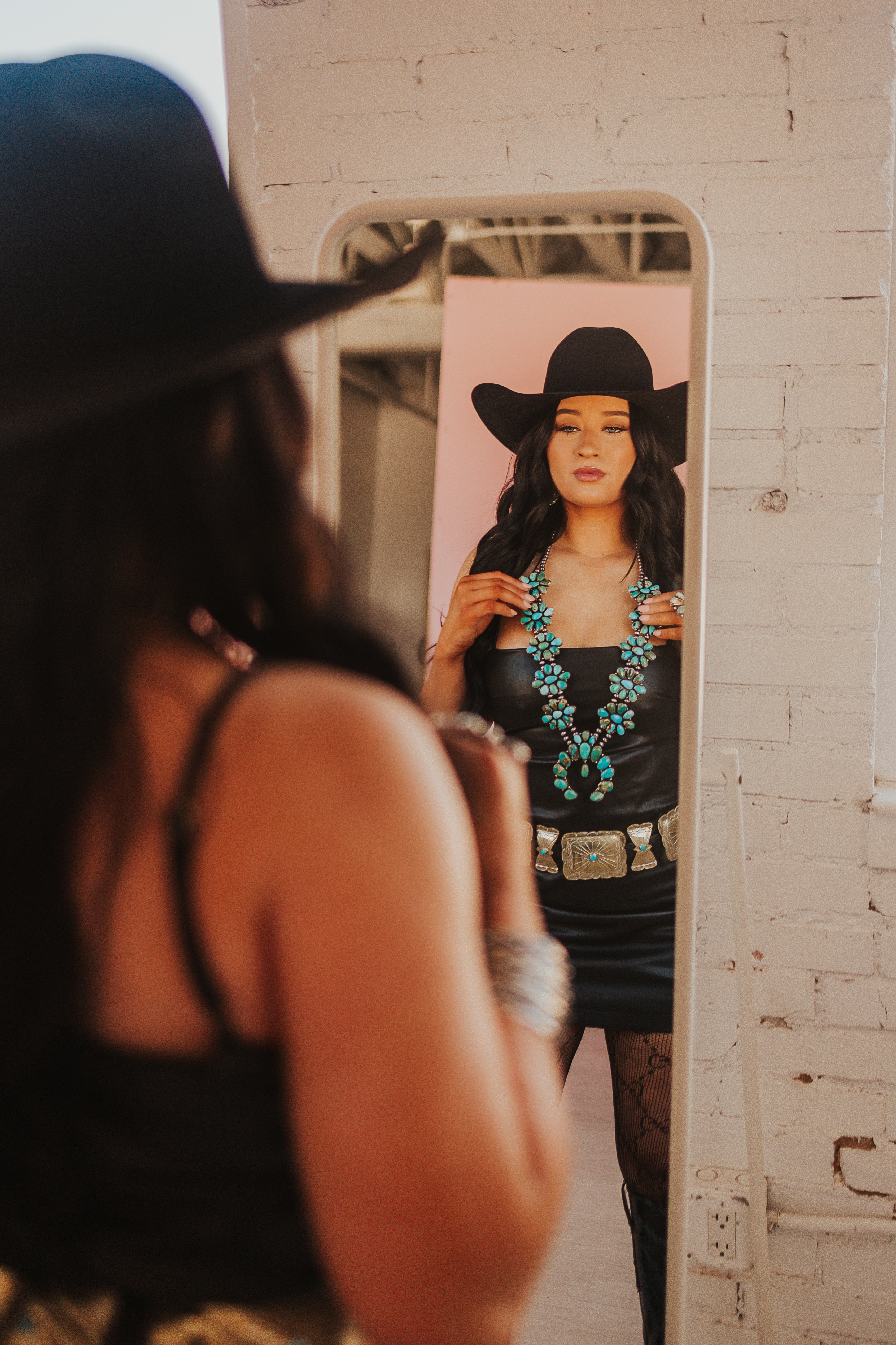 The Black Leather Dress - best seller