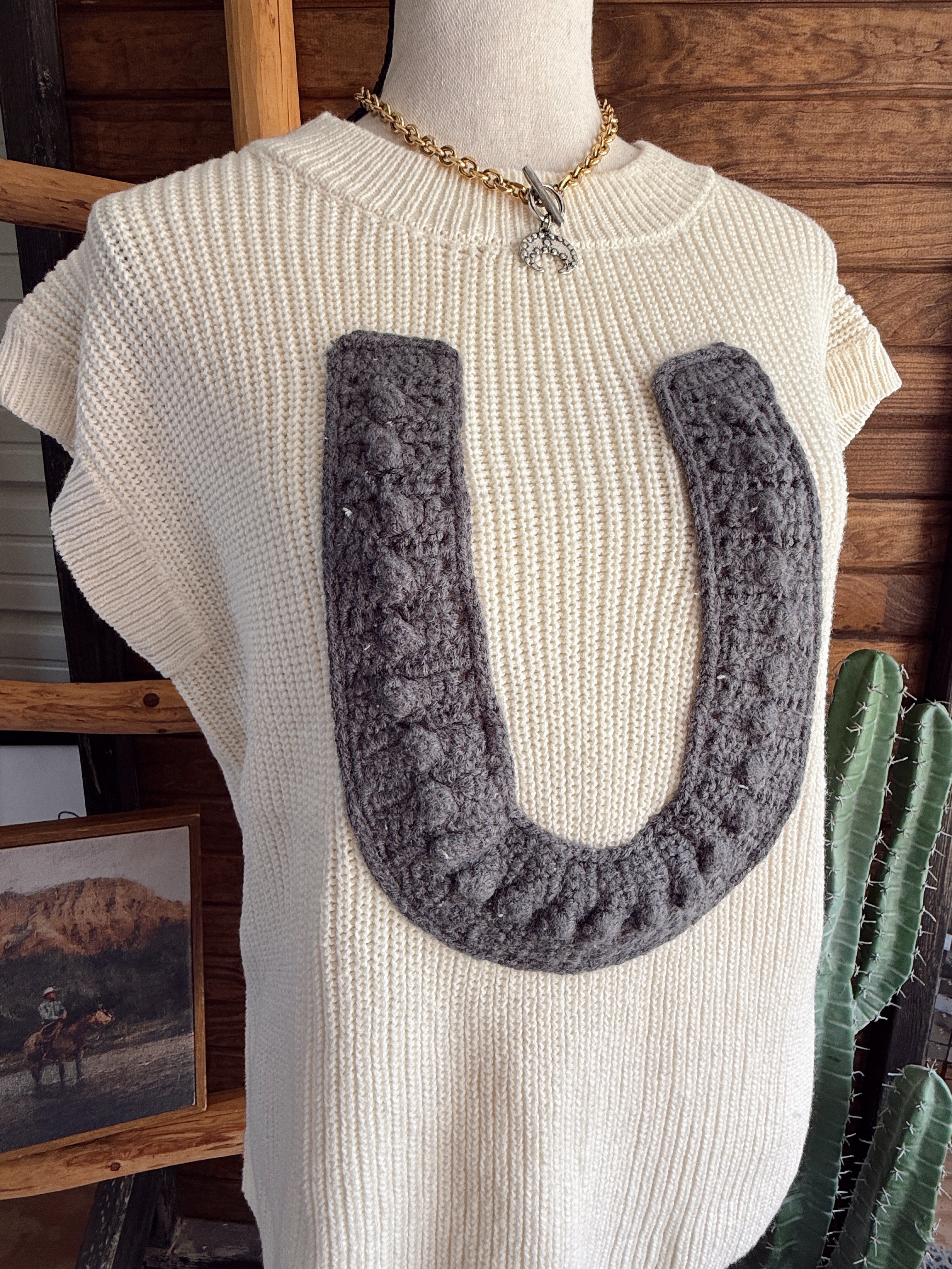The Knitted Horseshoe Top